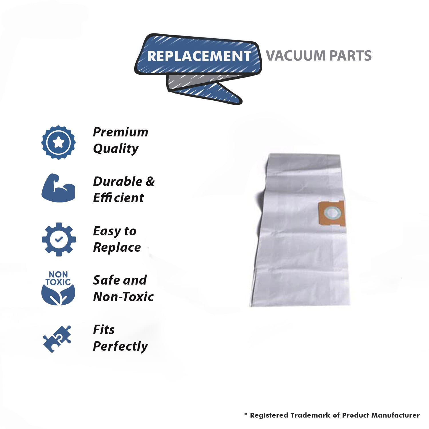 Topvacuumparts Replacement Part For Shop Vac 5 Gallon Vacuum Cleaner Wet Dry Replacement Paper Bags (3 Pack 9 Bags) # compare to part 9066133