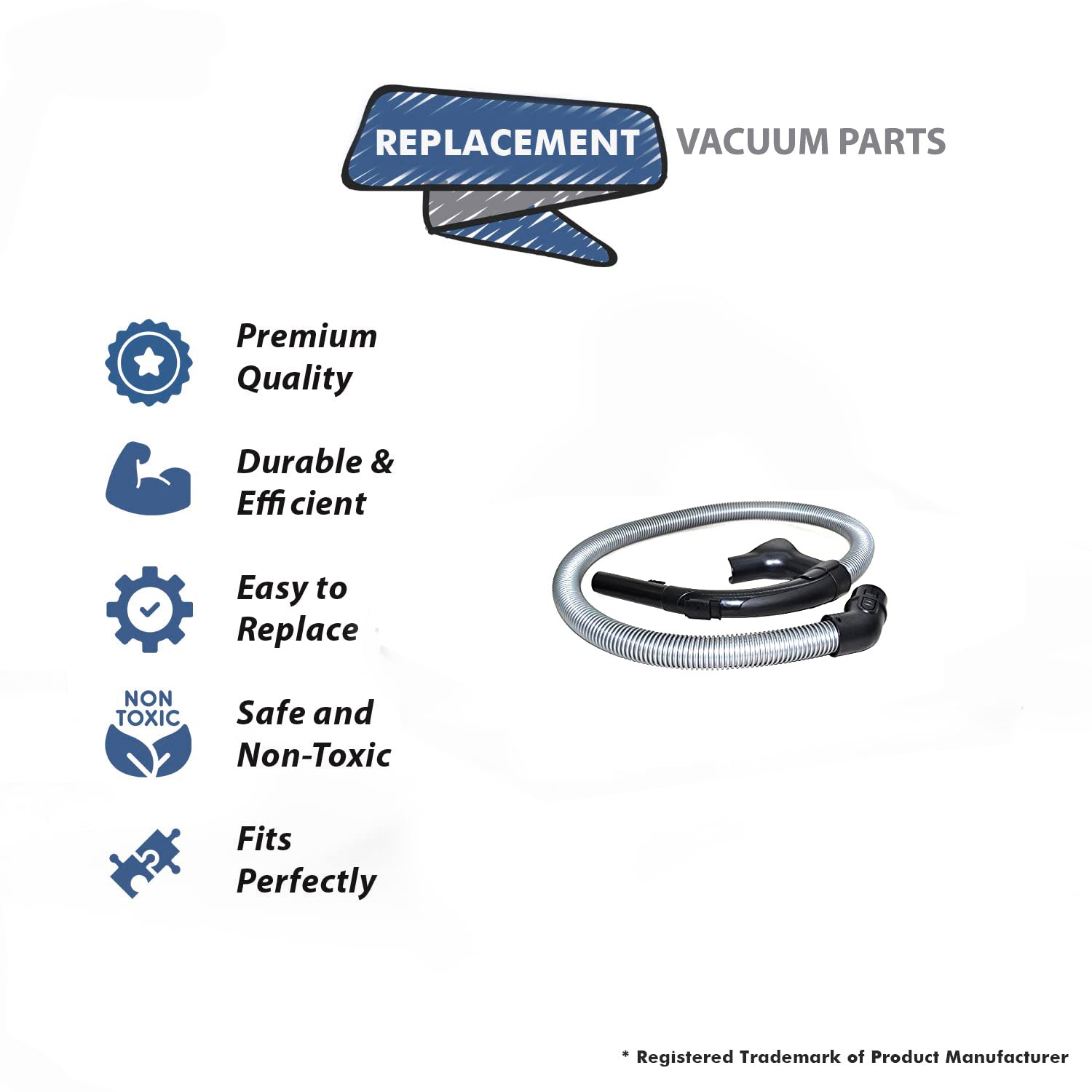 Topvacuumparts Replacement Part For Fuller Brush FbHm Canister Vacuum Cleaner Hose Assembly # compare to part C2880012