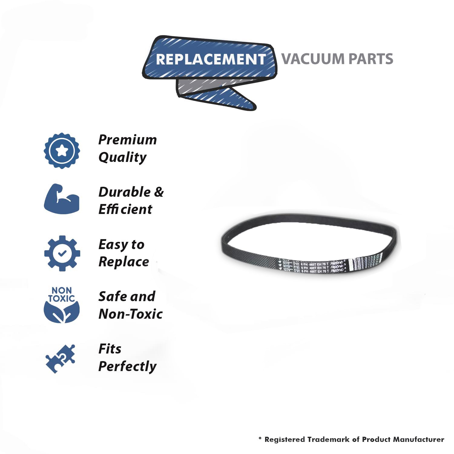Topvacuumparts (3) Replacement Part for Fuller Brush FBP-14WBP Upright Vacuum Cleaner Poly V Belt # Compare to Part B014-1400