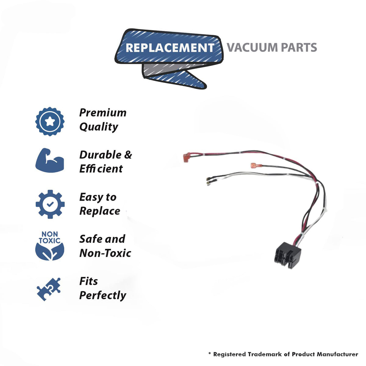 Topvacuumparts Replace Part For E Series (E2 One Speed / E2 Gold One Speed) Wiring Harness Compatible With Part Number 8086