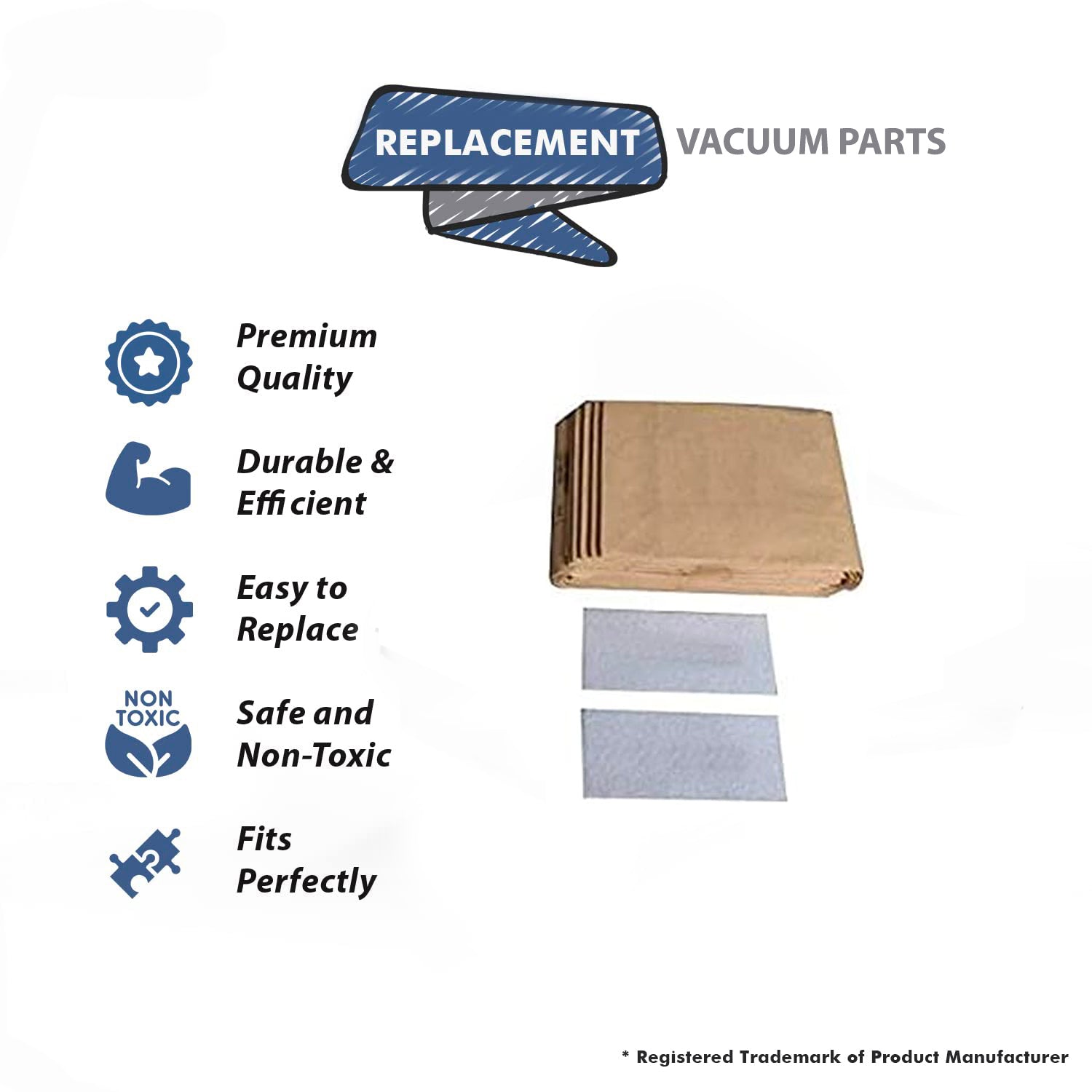 Topvacuumparts Replacement Part For Advance Clarke 212, 215 Vacuum Bags (Pack of 20) # compare to part 107413584