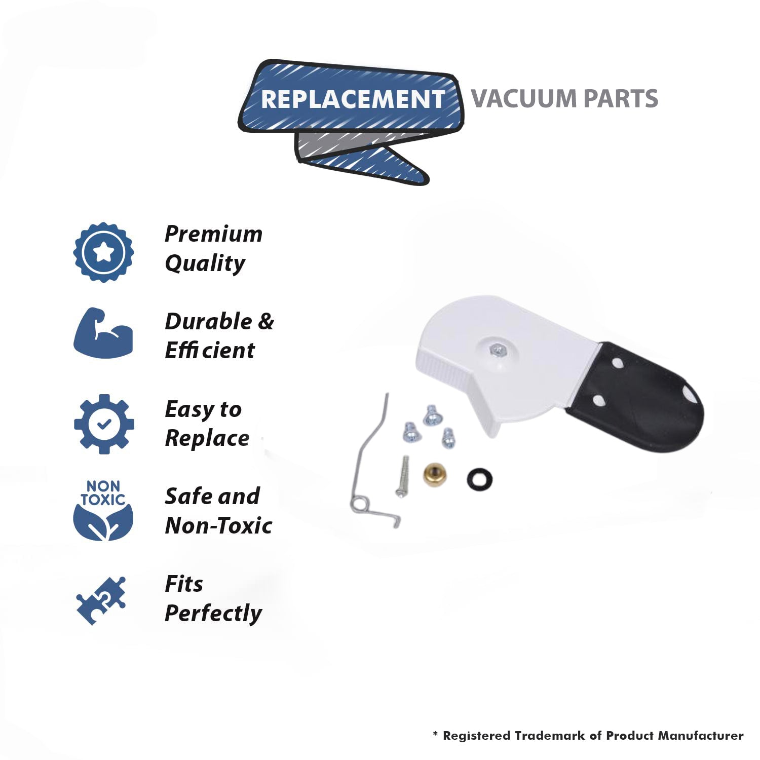 Topvacuumparts Replacement Part For Plastiflex Replecement for Central Vacuum Cleaner Almond Repair Kit # compare to part VCPAR01