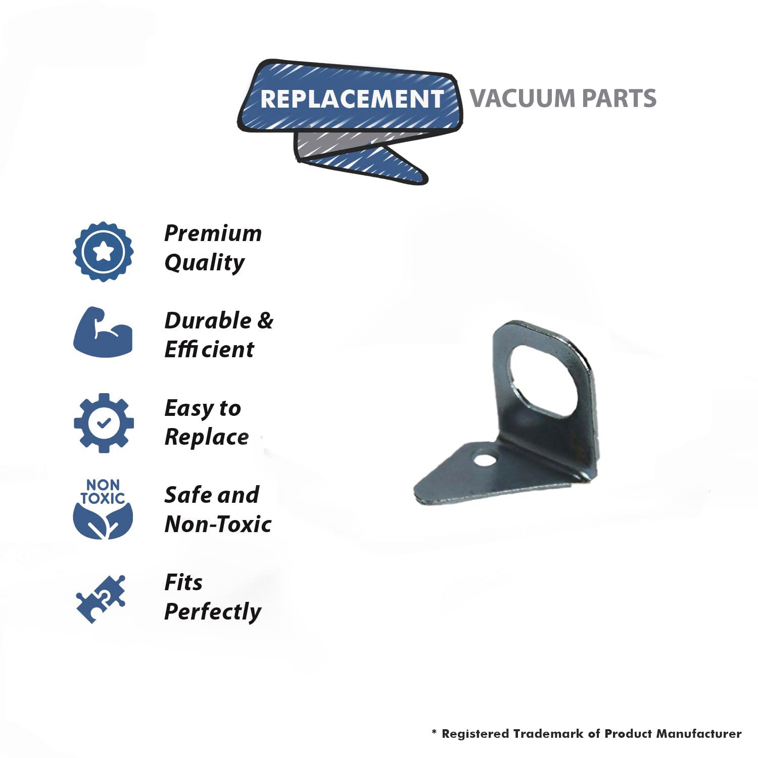 Topvacuumparts Replacement Part For Eureka C2000/C4000 Series Vacuum Cleaner Metal Bushing Bracket # compare to part 382181