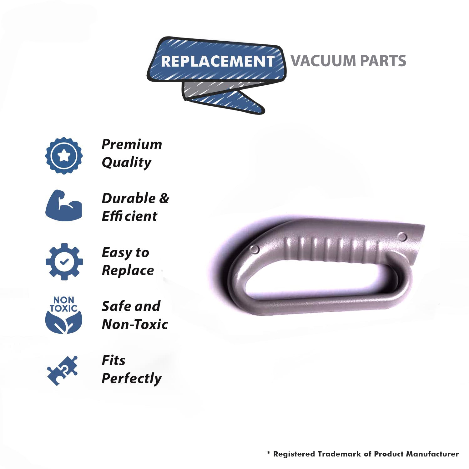 Topvacuumparts Replacement Part For Eureka SC-4570 S675A Commercial Vacuum Cleaner Right Handle Grip # compare to part 89068355N