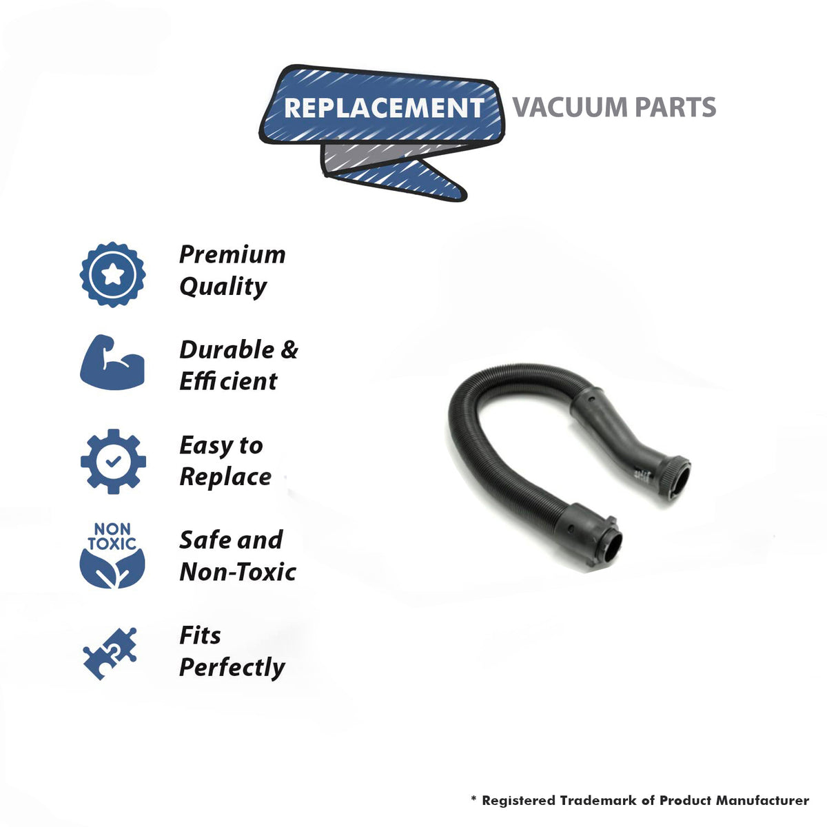 Topvacuumparts Replacement Hose For Hoover PortaPower Commercial Shoulder Vacuum Models C2094, CH30000