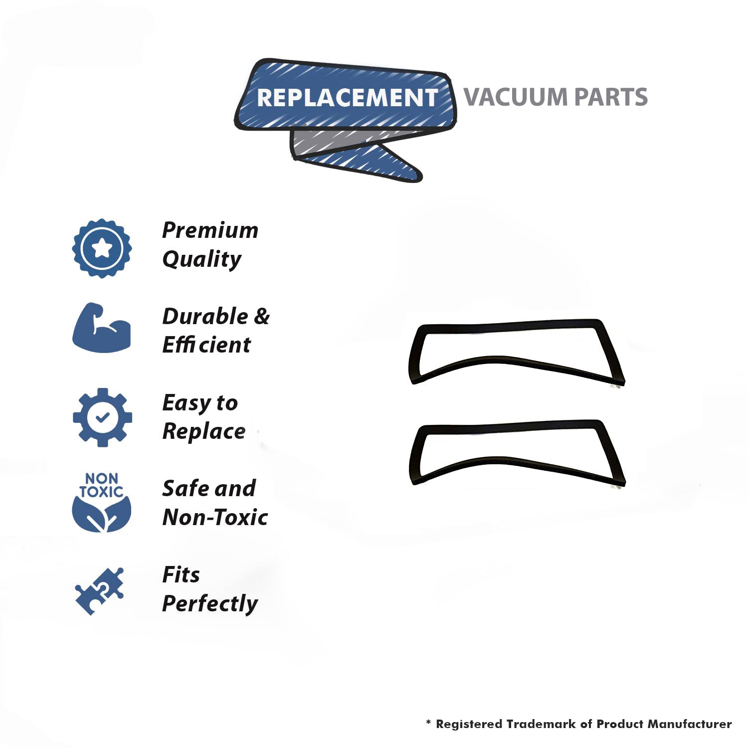 Topvacuumparts Replacement Part For Eureka, SC689, SC882, SC887 Vacuum Cleaner 2 Dirt Cup Gasket # compare to part 58223