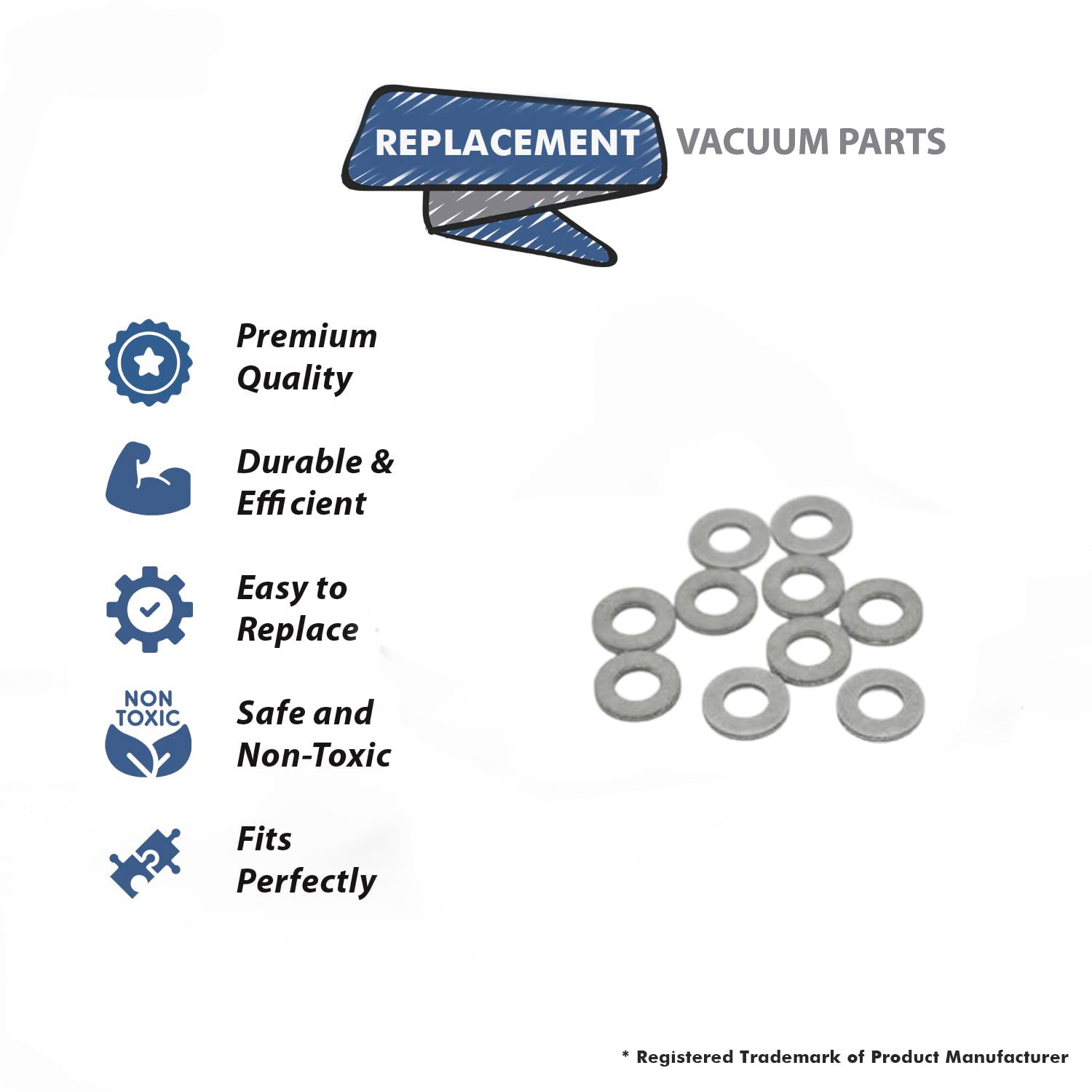 Topvacuumparts Replacement Part for Eureka 1402A, 2010XRB, 5071E, SC684E, SC887A, SC888 Vacuum Cleaner Washer