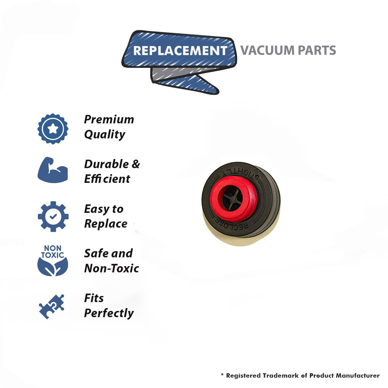 Topvacuumparts Cap and Insert Replacement Part For Bissell Models 9200, 8920, 8930, 9200, 9300, 9400, 9500, 66Q4 and 73A5 (2Pk) # Part 2036675