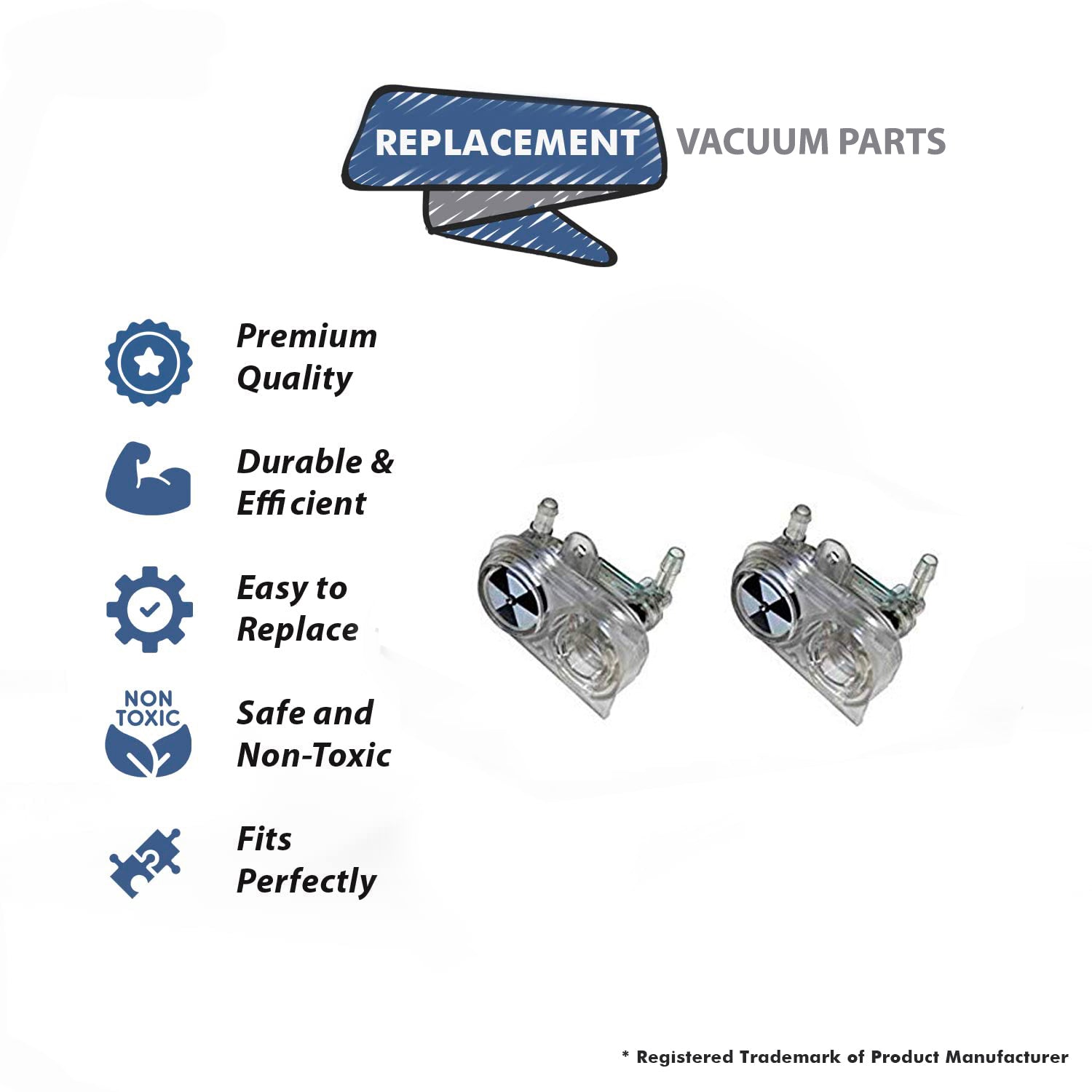 Topvacuumparts Flow Indicator Replacement Part For Bissell Vacuum Fits BG10, 86T3 (2 Pack) # compare to part 1606811