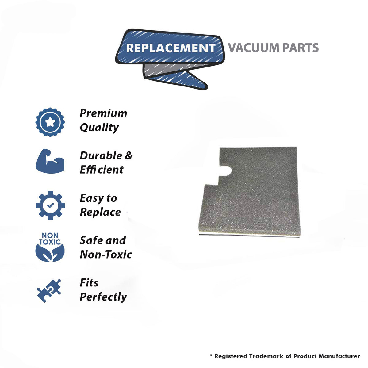 Topvacuumparts Replacement Part For Hoover 7069 Vacuum Cleaner Gasket # compare to part 38783005