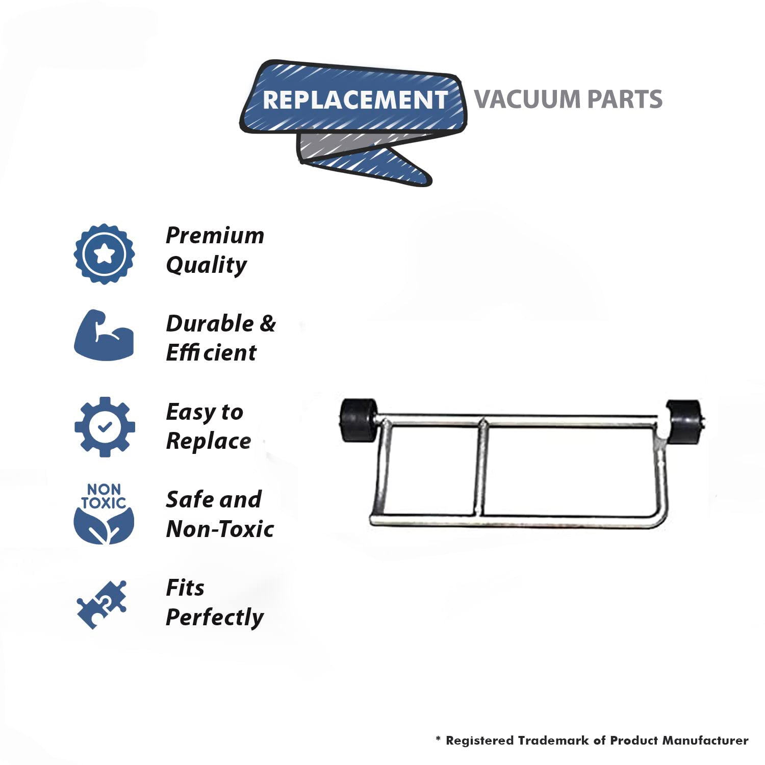 Topvacuumparts Replacement Part For Bissell Front Wheel Assembly Works With 59G9, 81M9, 30C7T Vacuum Cleaner Models # compare to part 2031518