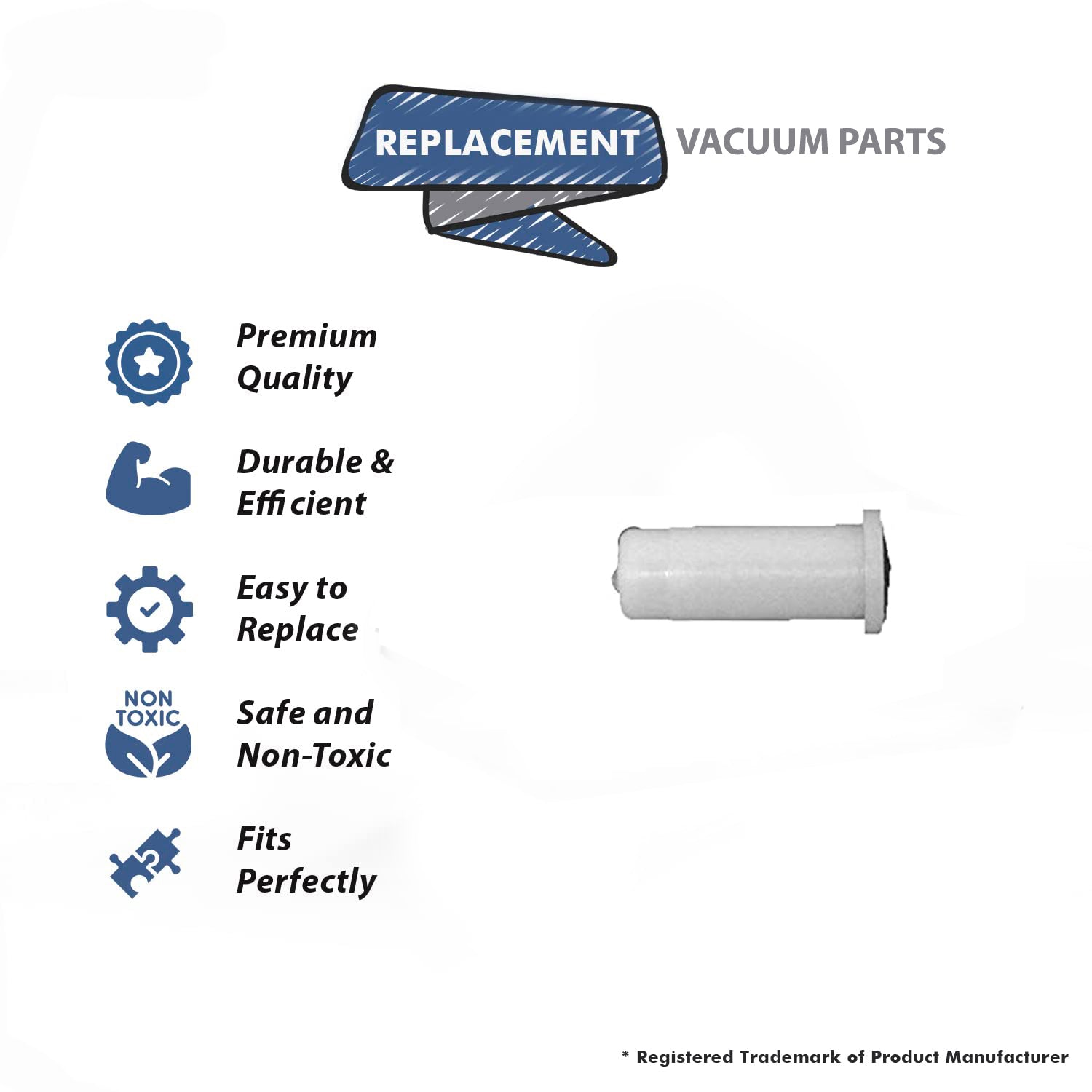 Topvacuumparts Replacement Part For Compact/Tristar Vacuum Cleaner Caster Wheel Sleeve # compare to part 70049
