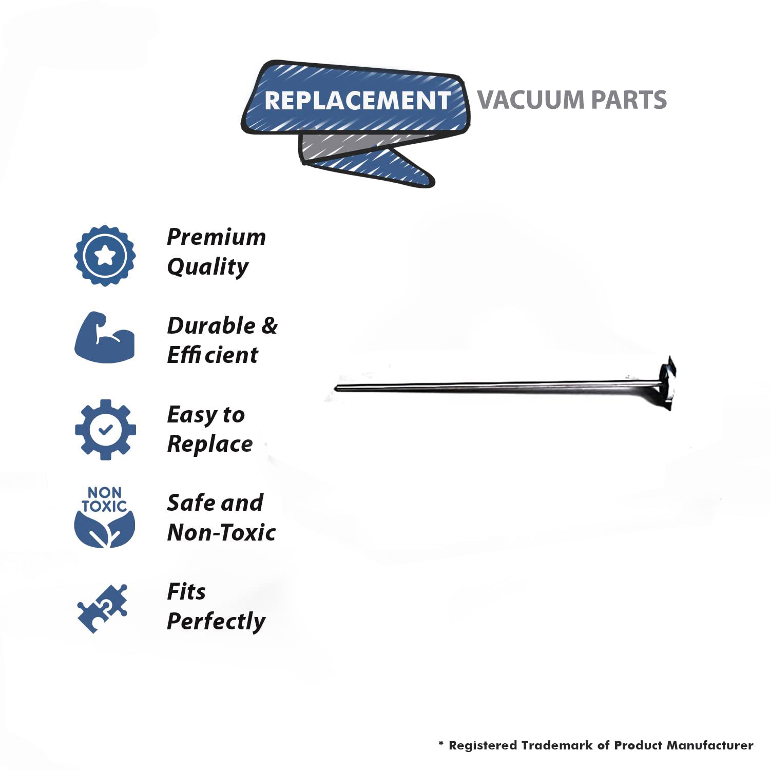 Topvacuumparts Replacement Part For Turbo Cat Vacuum Agitator Shaft WLH Support Fits T-210, 6971, 6971C, 6972, 6972C Vacs # compare to part 7235