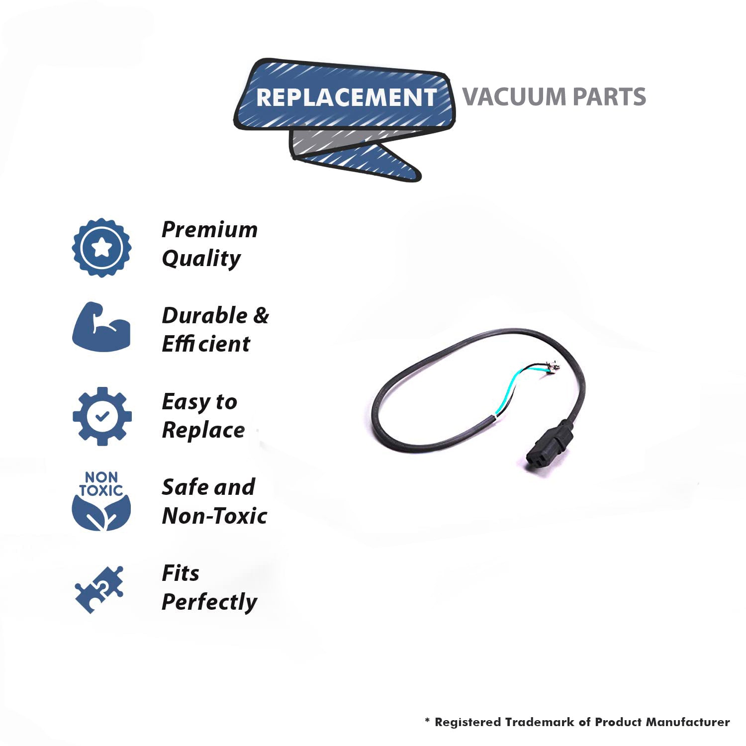 Topvacuumparts Replacement Part For Singer HB Sries Vacuum Cleaner Jumper Plug # compare to part 7102803