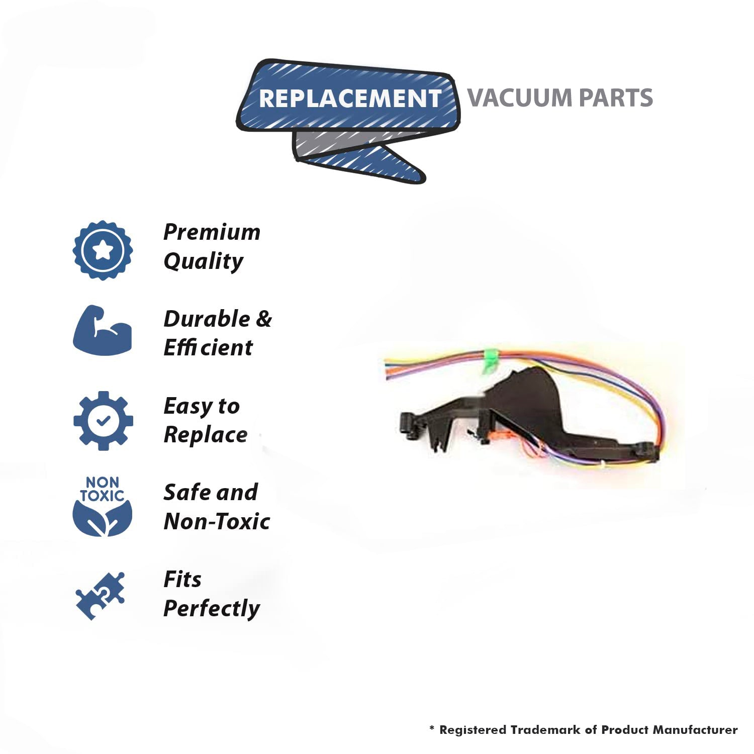 Topvacuumparts Replacement Part For Hoover F7222,FH50040 Vacuum Cleaner Upper Handle with Wiring Harness # compare to part 440004421