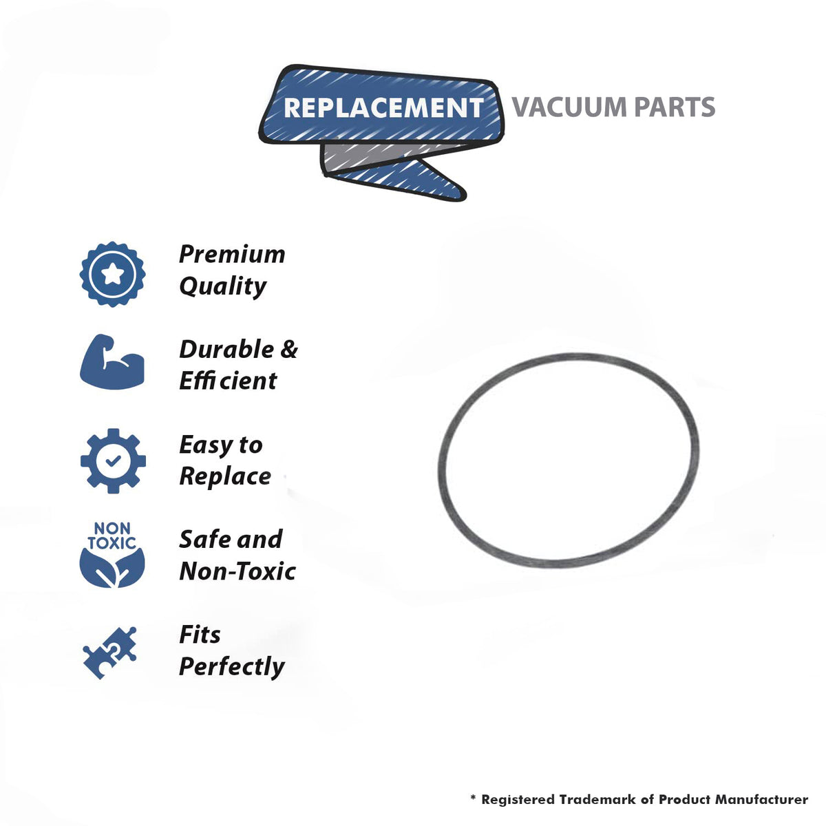 Topvacuumparts Replace Part For D3A, D3C, D2, D2A Lower Shall Gasket Compatible With Part Number 1795