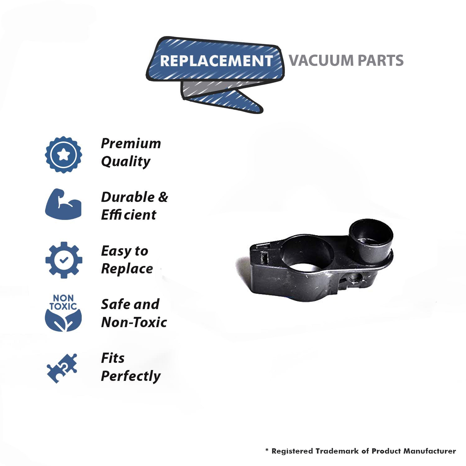 Topvacuumparts Replacement Part For Sanyo SC-270 Canister Vacuum Cleaner Type A Pipe Retainer # compare to part 6630000557