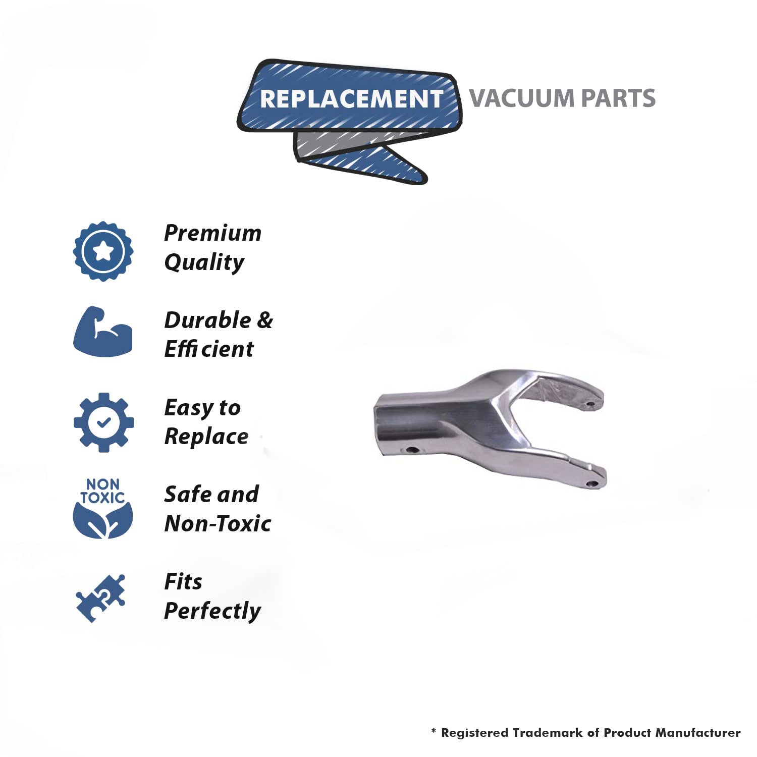 Topvacuumparts Replacement Part For Royal Metal Upright Vacuum Cleaner Handle Fork # compare to part 440001673