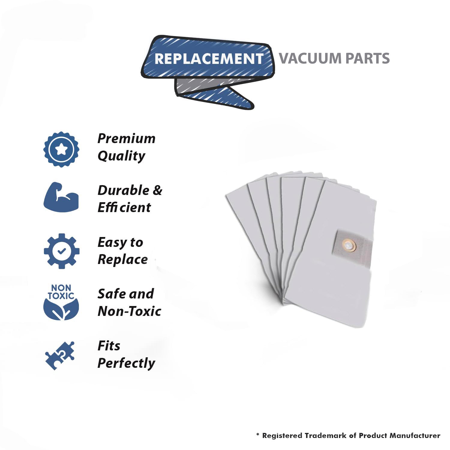 Topvacuumparts Replacement Part For Shop-Vac 1.5 Gallon, Vacuum Cleaner Paper Bags 12PK # compare to part 906-67-00
