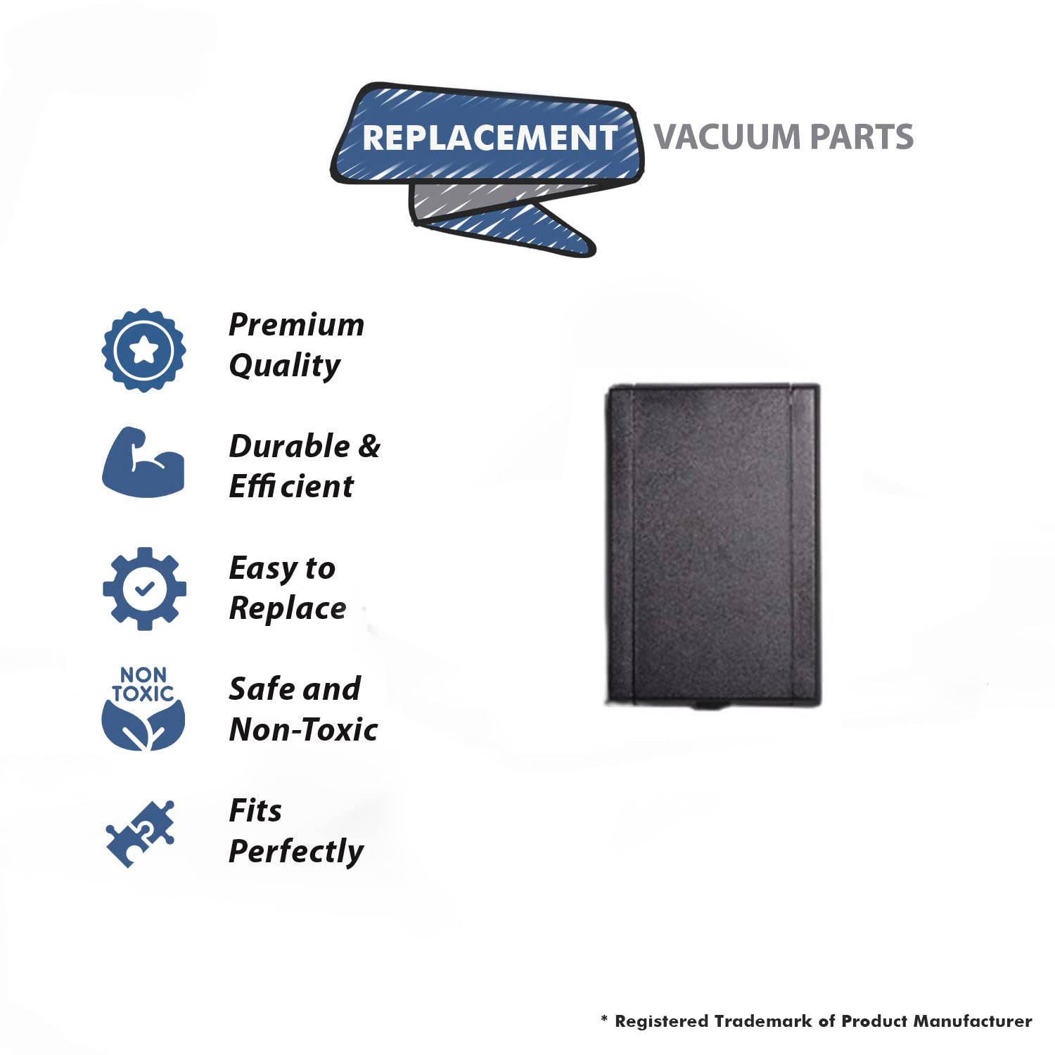 Topvacuumparts Replacement Part For Canplas Vacuum Cleaner Black Inlet Valve Door # Compare to Part 775590B