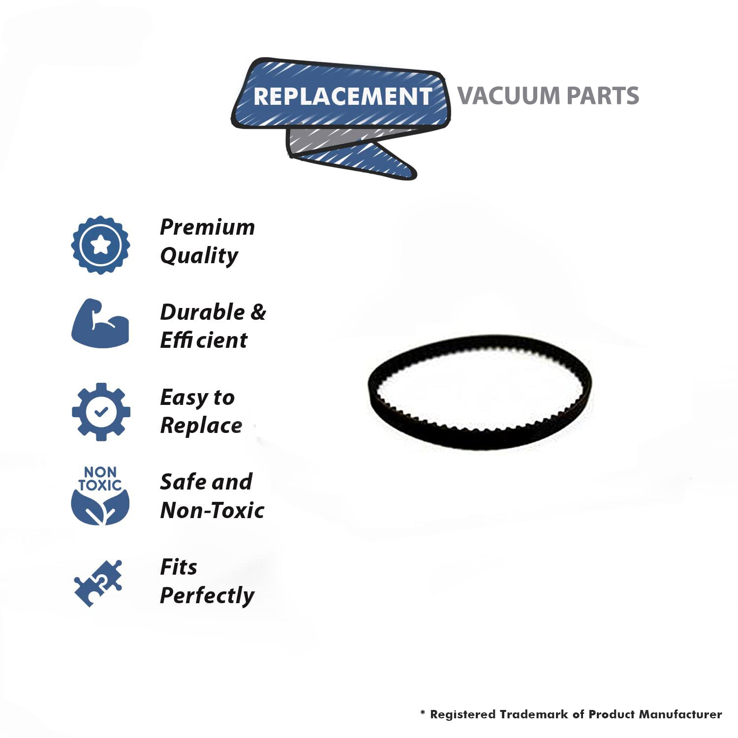 Topvacuumparts Replacement Part for Electrolux Style PN5, Discovery, Upright Vacuum Cleaner Belt (2Pk 4 Belt) # Compare to Part 26-3316-03