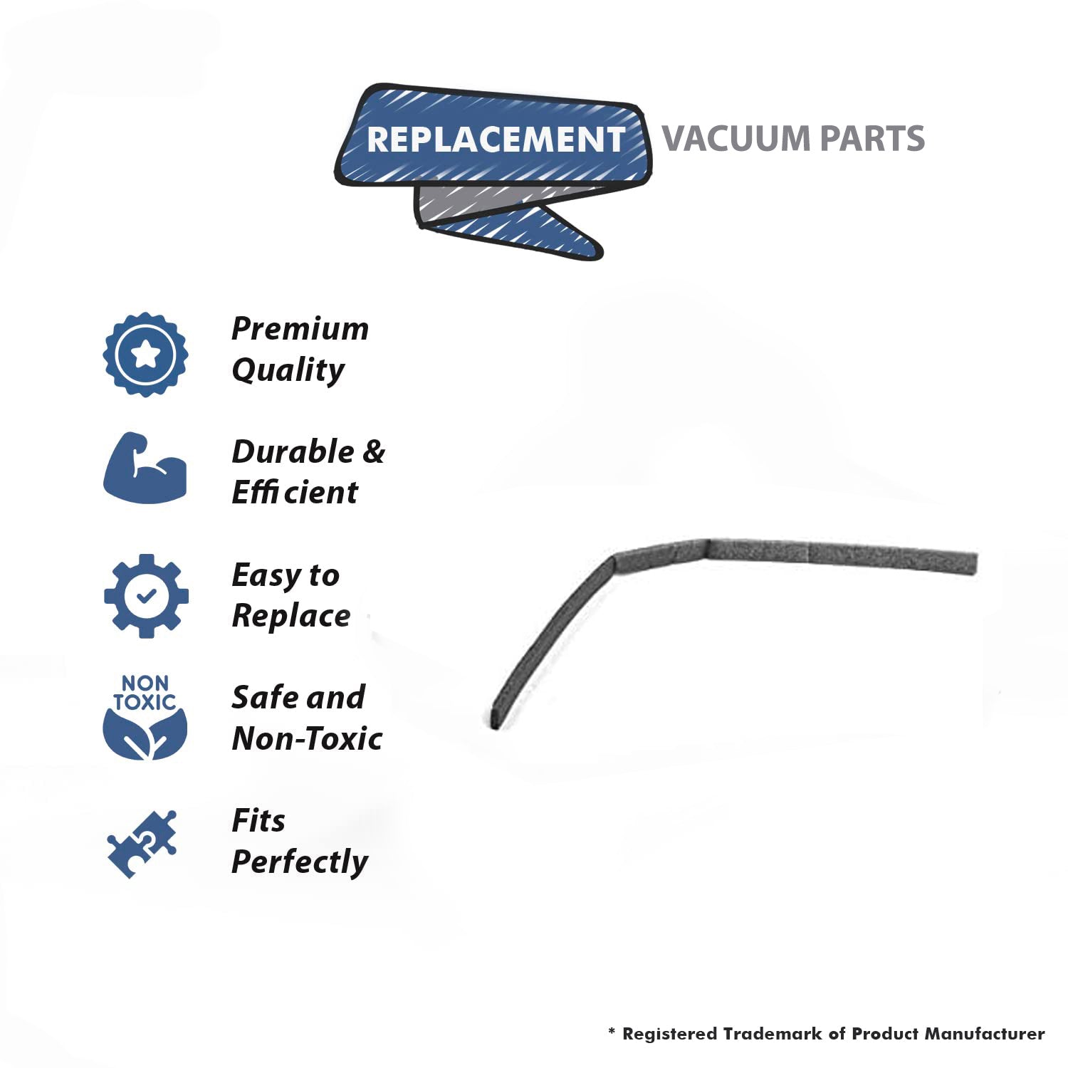 Topvacuumparts Replacement Part For Sharp Replecement for EC-12TWC Vacuum Cleaner Bottom Plate Seal # compare to part PTPEHA004VBE0