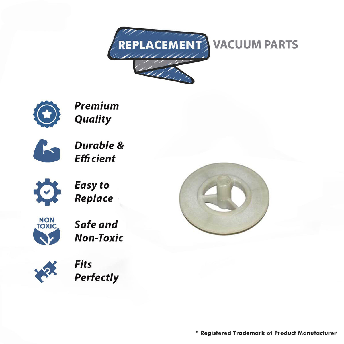 Topvacuumparts Replace Part For E-E2 (1 SPEED) Motor Deep Dish Spider Compatible With Part Number 7815B