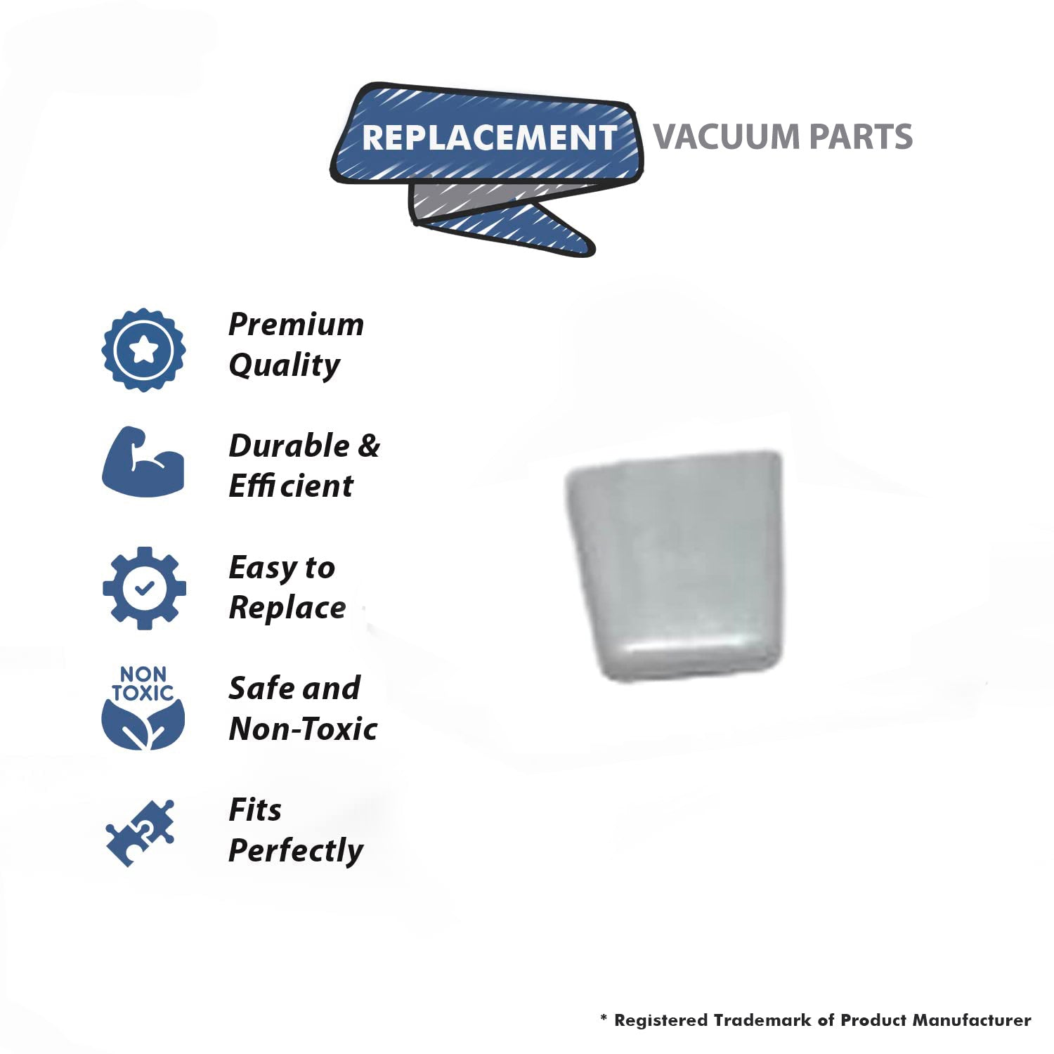 Topvacuumparts Replacement Part For Turbo Cat Vacuum Cleaner T210 Model Dark Grey Retainer Cap # compare to part 7217-04-X