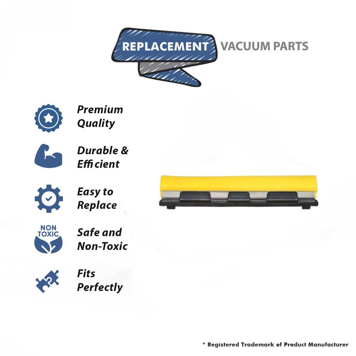Topvacuumparts Replacement Part Sponge Attachment Squeegee Compatible With Part Number 15212