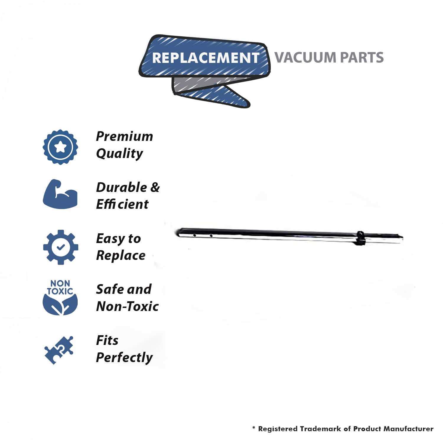 Topvacuumparts Replacement Part For Hoover 7069,71 Vacuum Cleaner Handle Tube 1 Pc # compare to part 440011573