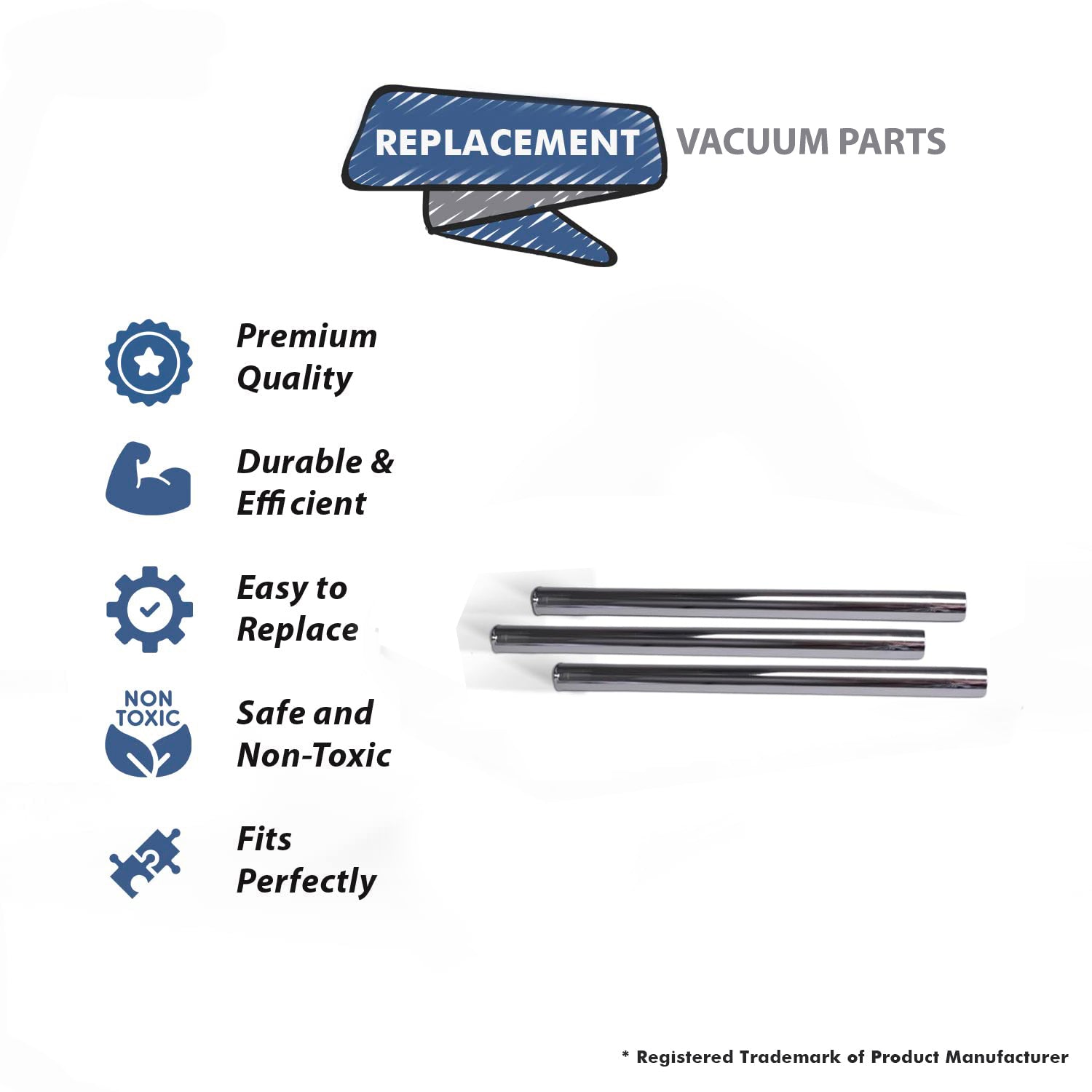 Topvacuumparts 1.25” Metal Extension Vacuum Cleaner 19