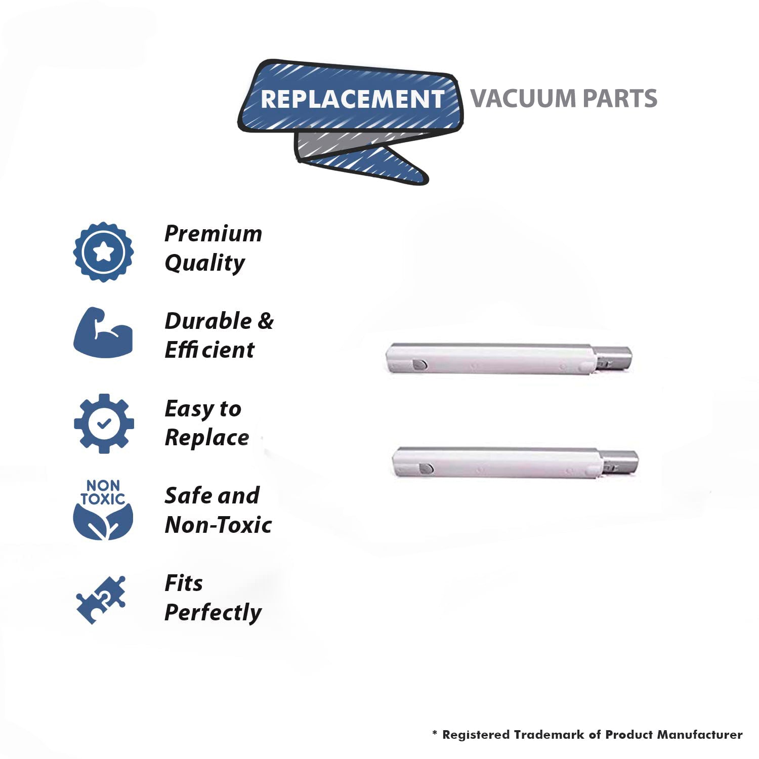 Topvacuumparts Replacement Part For Electrolux 2 Epic Canister Vacuum Wand Gray # compare to part 26-1910-94