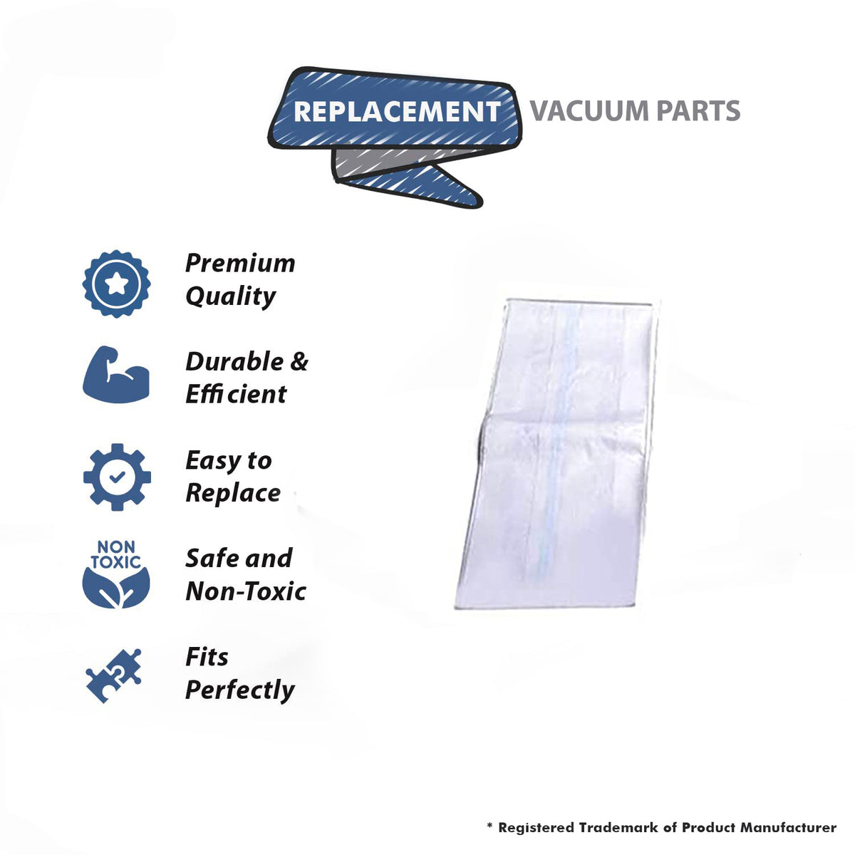 Topvacuumparts Replacement Part For Hoover Type Y Vacuum, 15 Bags for U5433900, U8145900, U8157900, UH30015, C1703900, U5140900, U5142900 # 4010100Y
