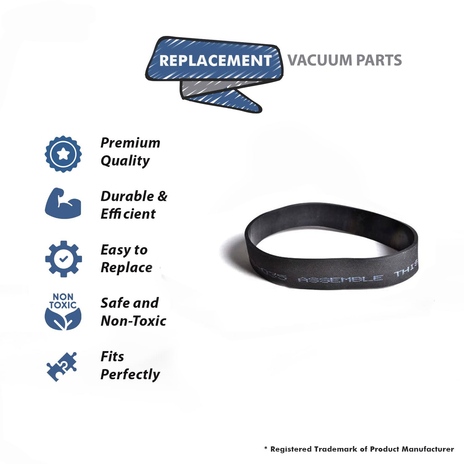 Topvacuumparts Replacement Part For Hoover Windtunnel, Power Drive Belt for U-6634-900, U-6637-900, U-6637-960, U-8311-900, U-8315-960 3 PK # 17387