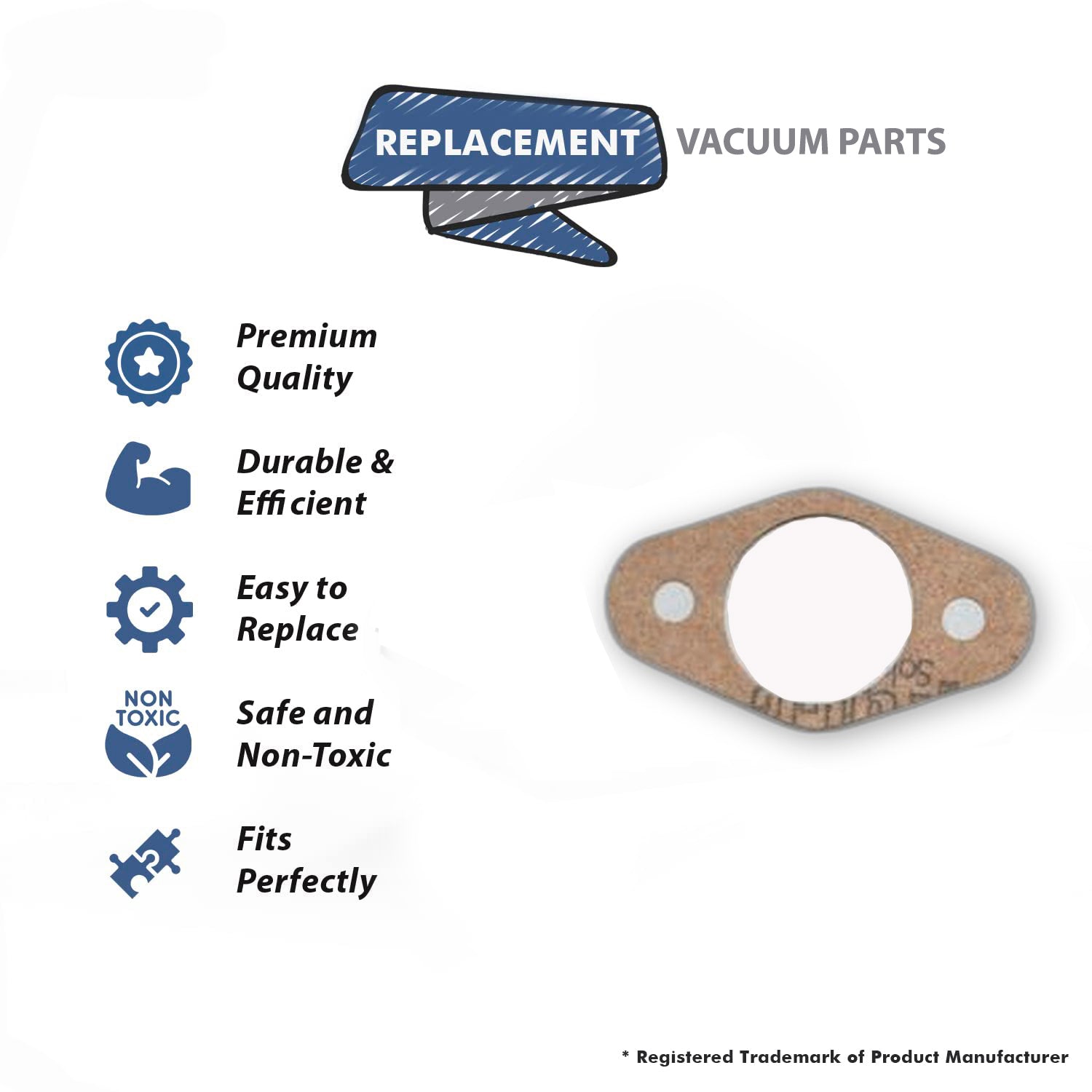 Topvacuumparts Replacement Part For D3A, D3C, D2, D2A Brush Holder Gasket Compatible With Part Number 1455