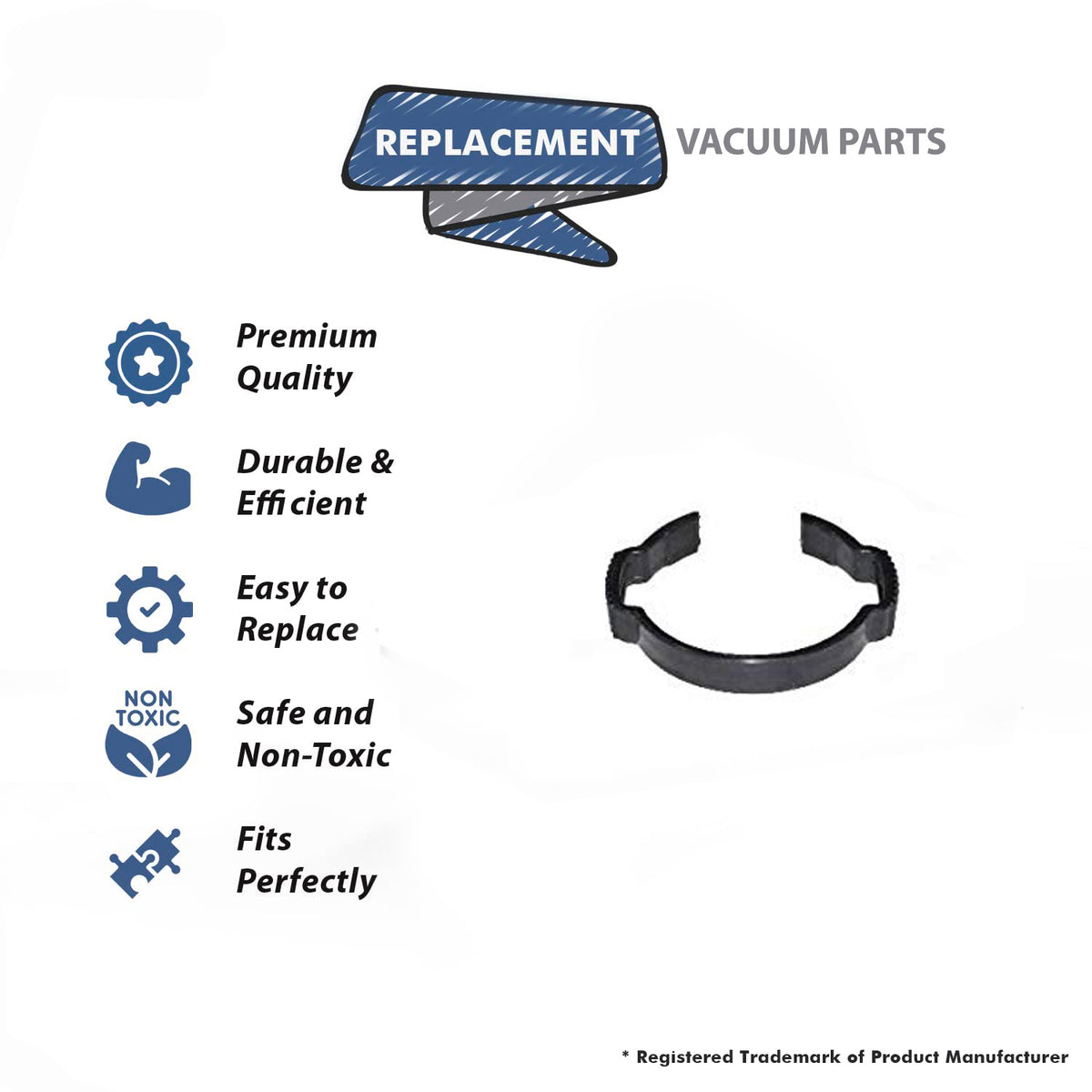 Topvacuumparts Replacement Part For Hoover U6660-900 Wind Tunnel Upright Vacuum Cleaner Retainer Hose Clip # compare to part 36172014*