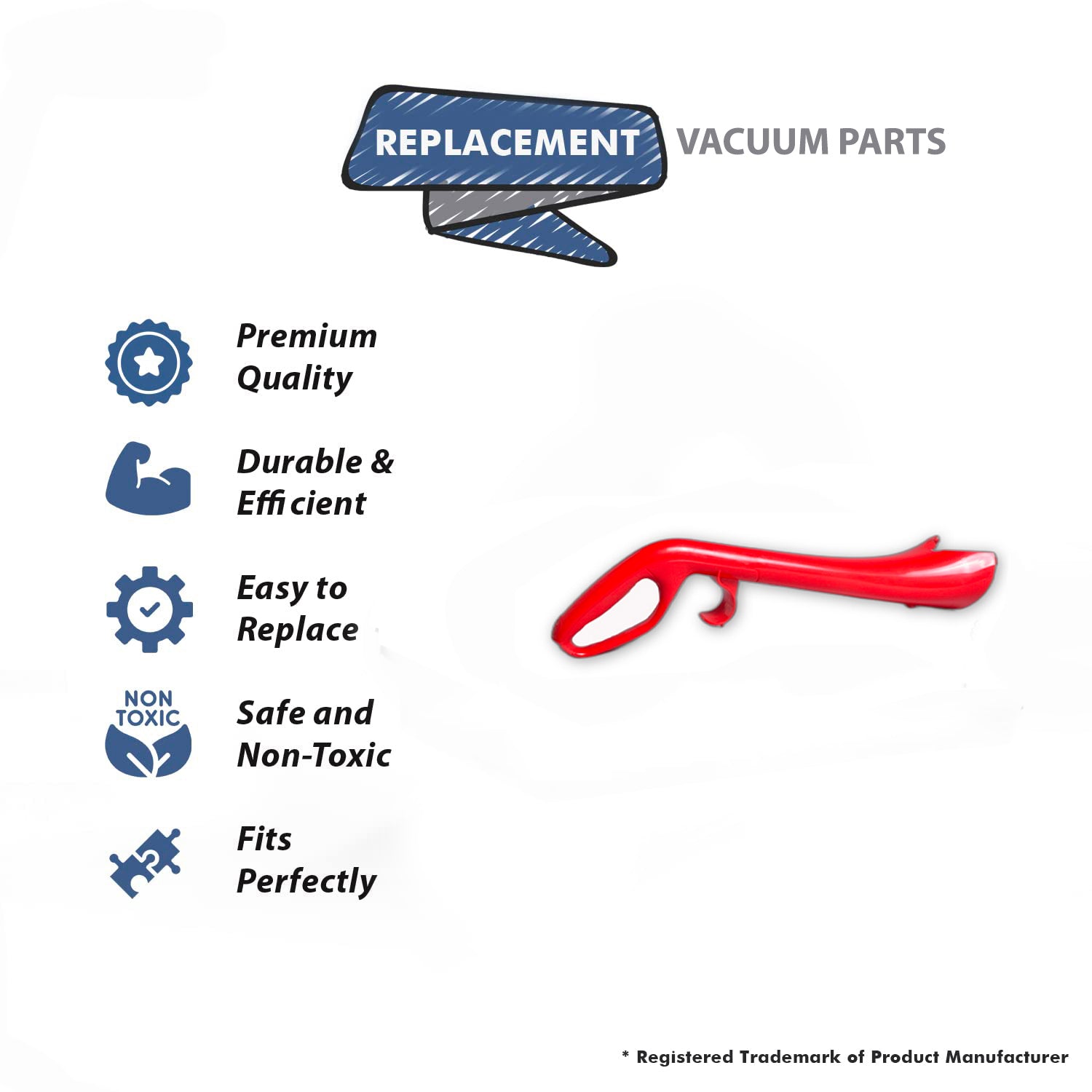 Topvacuumparts Replacement Part For Royal Vacuum Cleaner Handle Assembly # compare to part 304590001