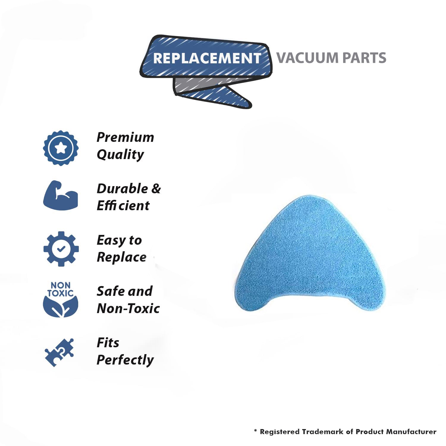 Topvacuumparts Replacement Part For Hoover Vacuum Cleaner Floor Cleaning Pad # compare to part 440001695