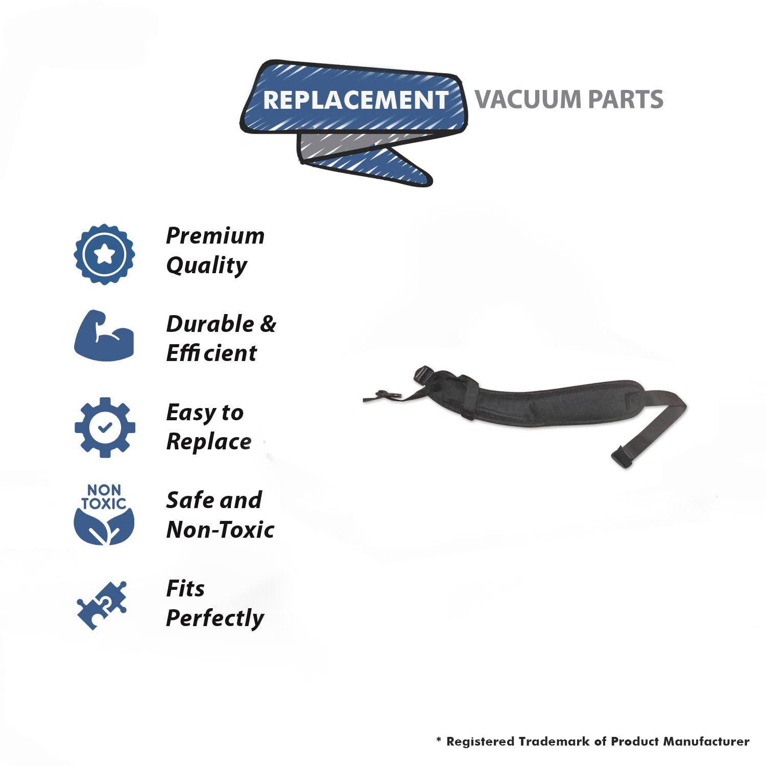 Topvacuumparts Replacement Part For Proteam Vacuum shoulder strap Righthand for Pro 10# compare to part 834059
