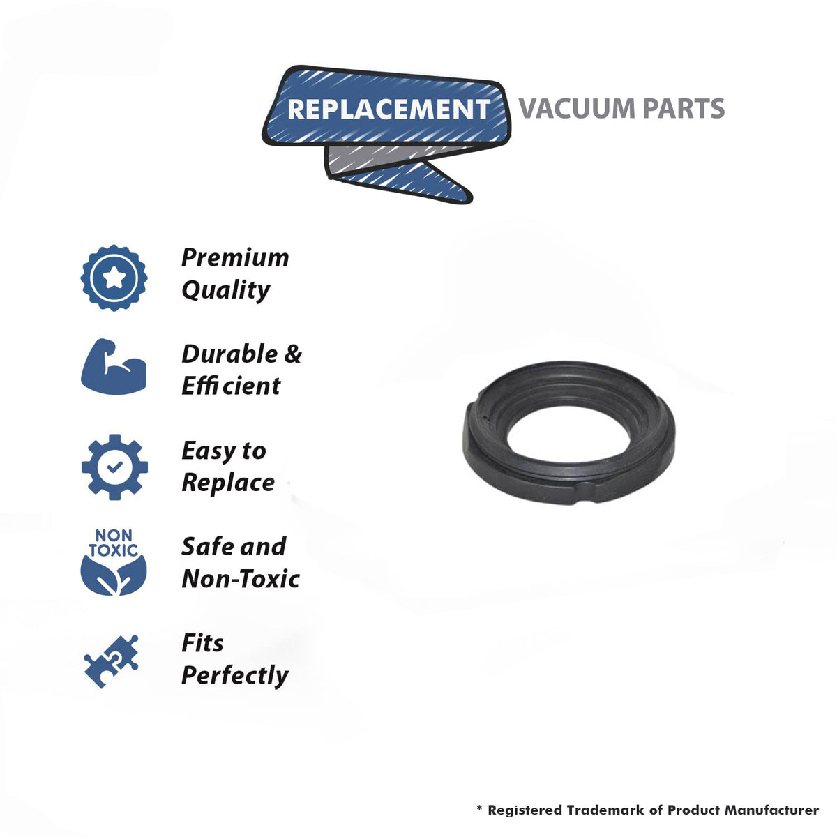 Topvacuumparts Replacement Part For E2 Motor Bottom Gasket Compatible With Part Number 11458