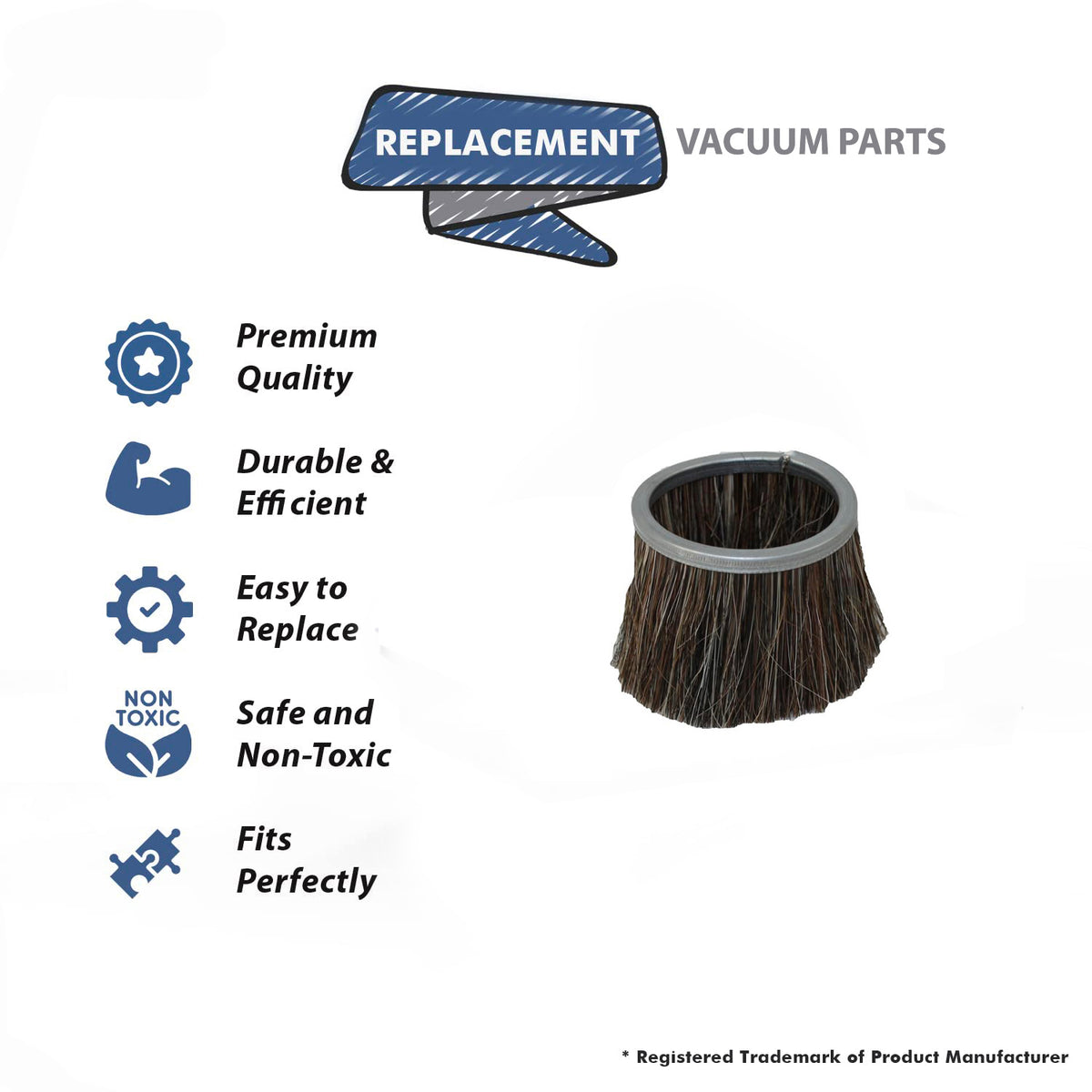 Topvacuumparts Replacement Part For Kirby G3 Generation 3 Vacuum Dust Brush Insert # Compare to Part 220189