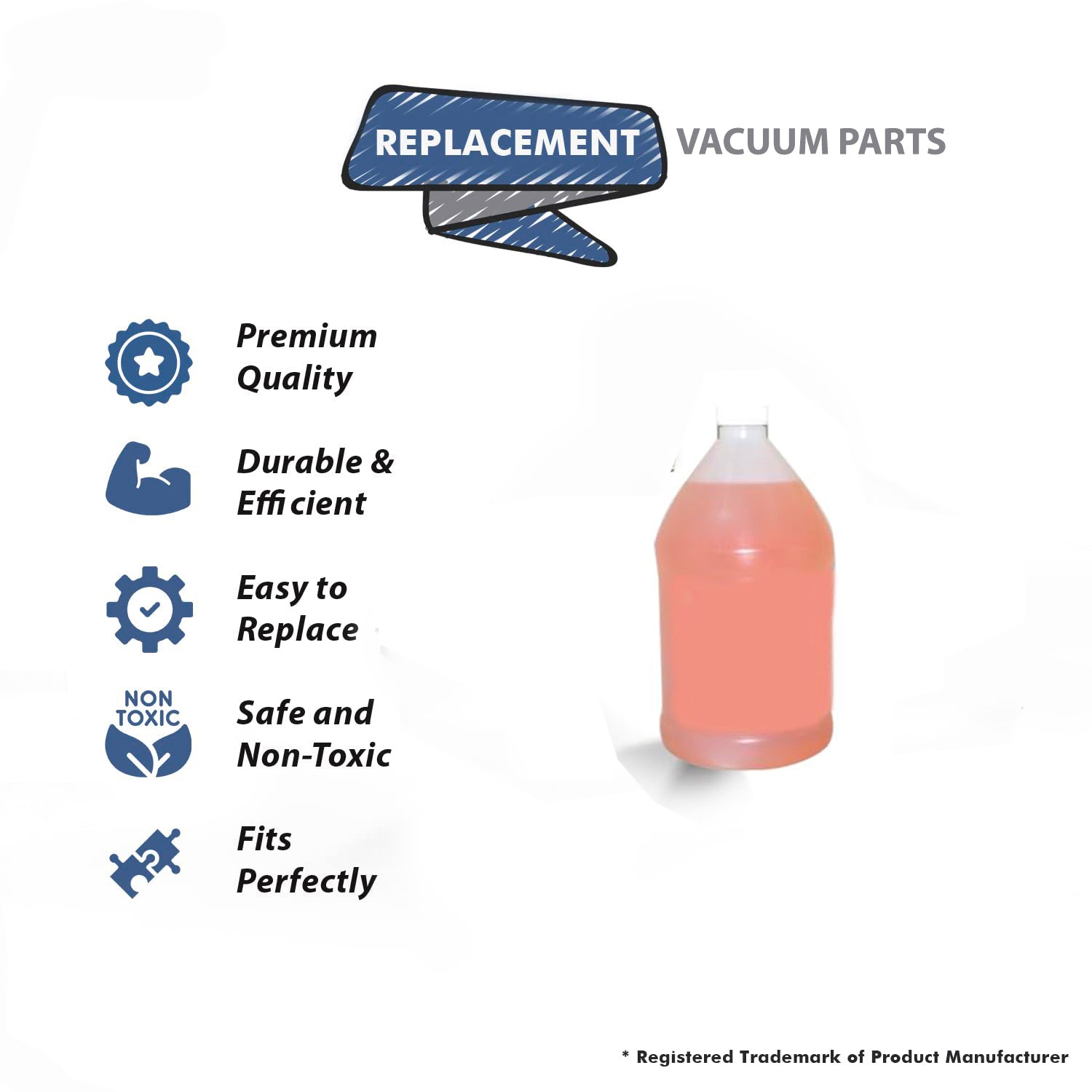 Topvacuumparts Replacement Part For Core Concentrate 128oz Rid'z Odor Citrus Burst Multipuropse Cleaner and Deodorizer # Compare to Part UKO-657