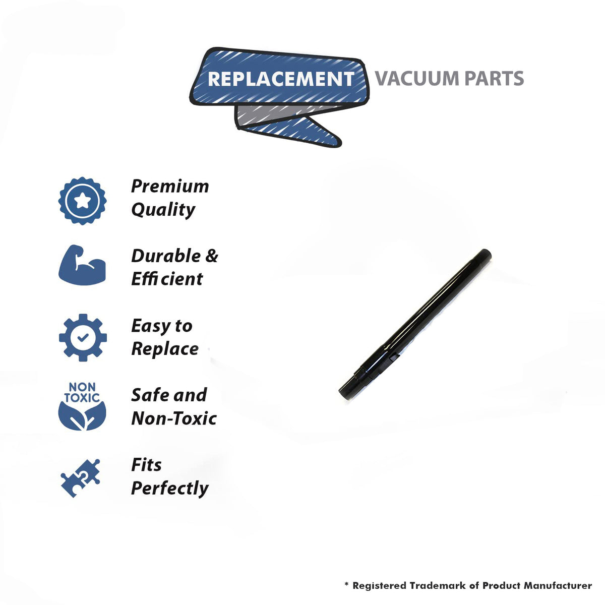Topvacuumparts Replacement Part For Oreck Buster B Telescopic Extension Wand # compare to part 430000910