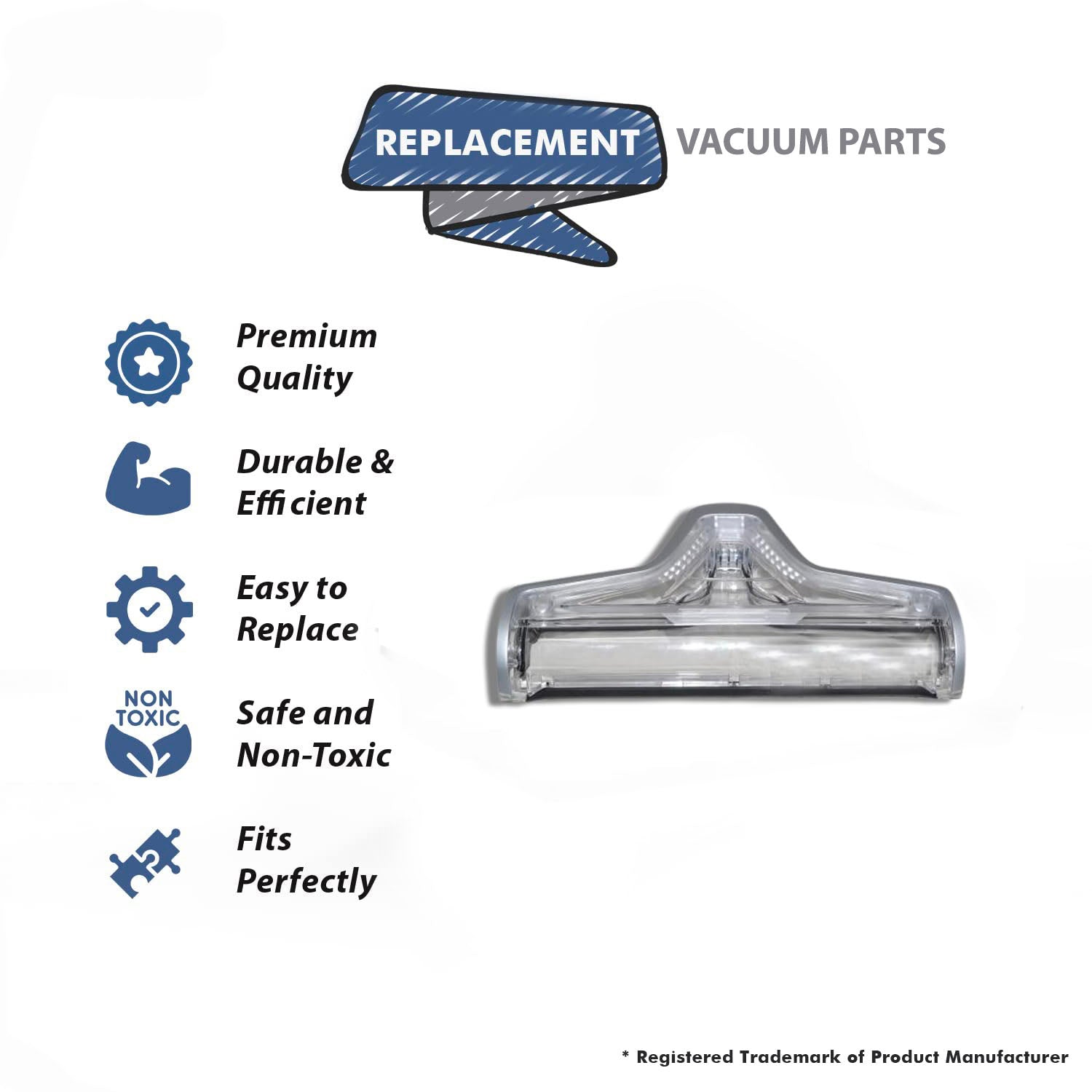Topvacuumparts Foot Window Replacement for Bissell CrossWave Pet Wet/Dry Vac 2328, 2305, 2305K, 2303, 2306A, 2306, 23062, 23068, 2551 Series
