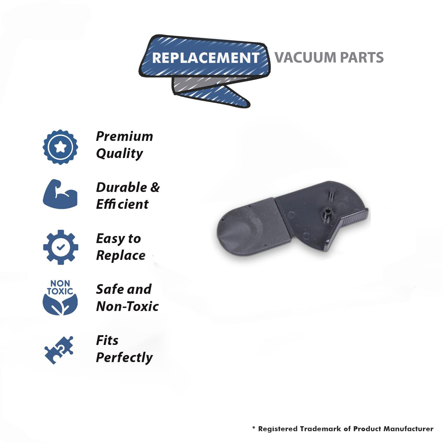 Topvacuumparts Replacement Part For Plastiflex Central Vacuum Cleaner Plastic Vac Pan Repair Kit # Compare to Part VCPBR01