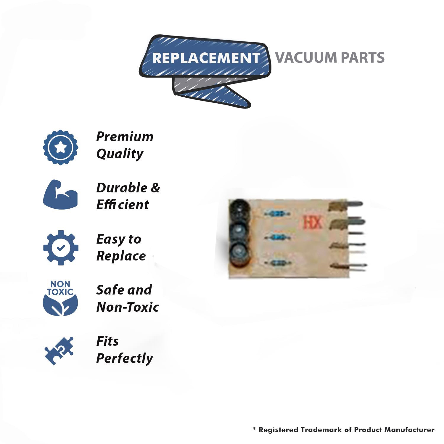 Topvacuumparts Replacement Part For Proteam 15XP,1500XP Upright Vacuum Cleaner Pc Board # compare to part 104226