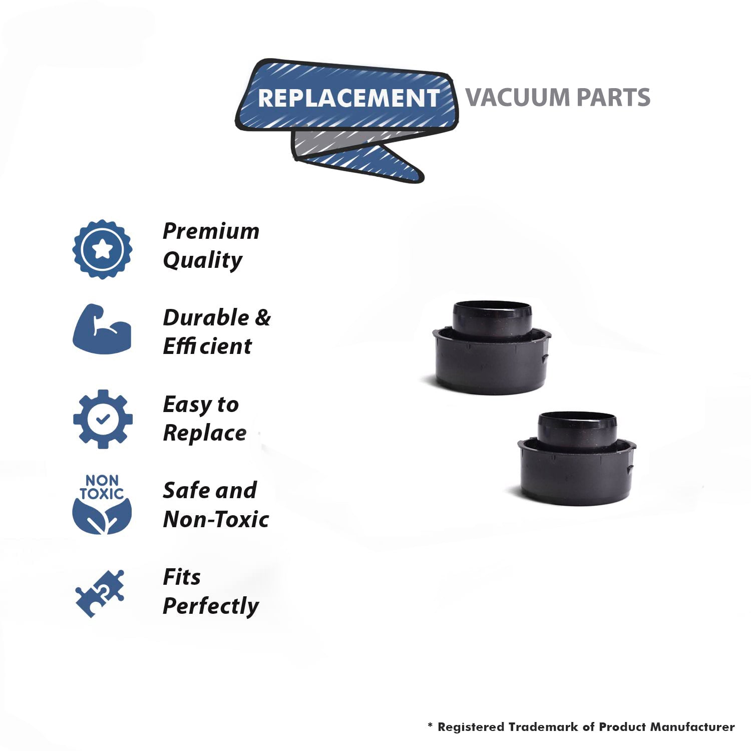 Topvacuumparts Replacement Part For Eureka Extension Tube, 3670 Mighty-Mite Vacuum (2 Tube) # compare to part 27964-119N