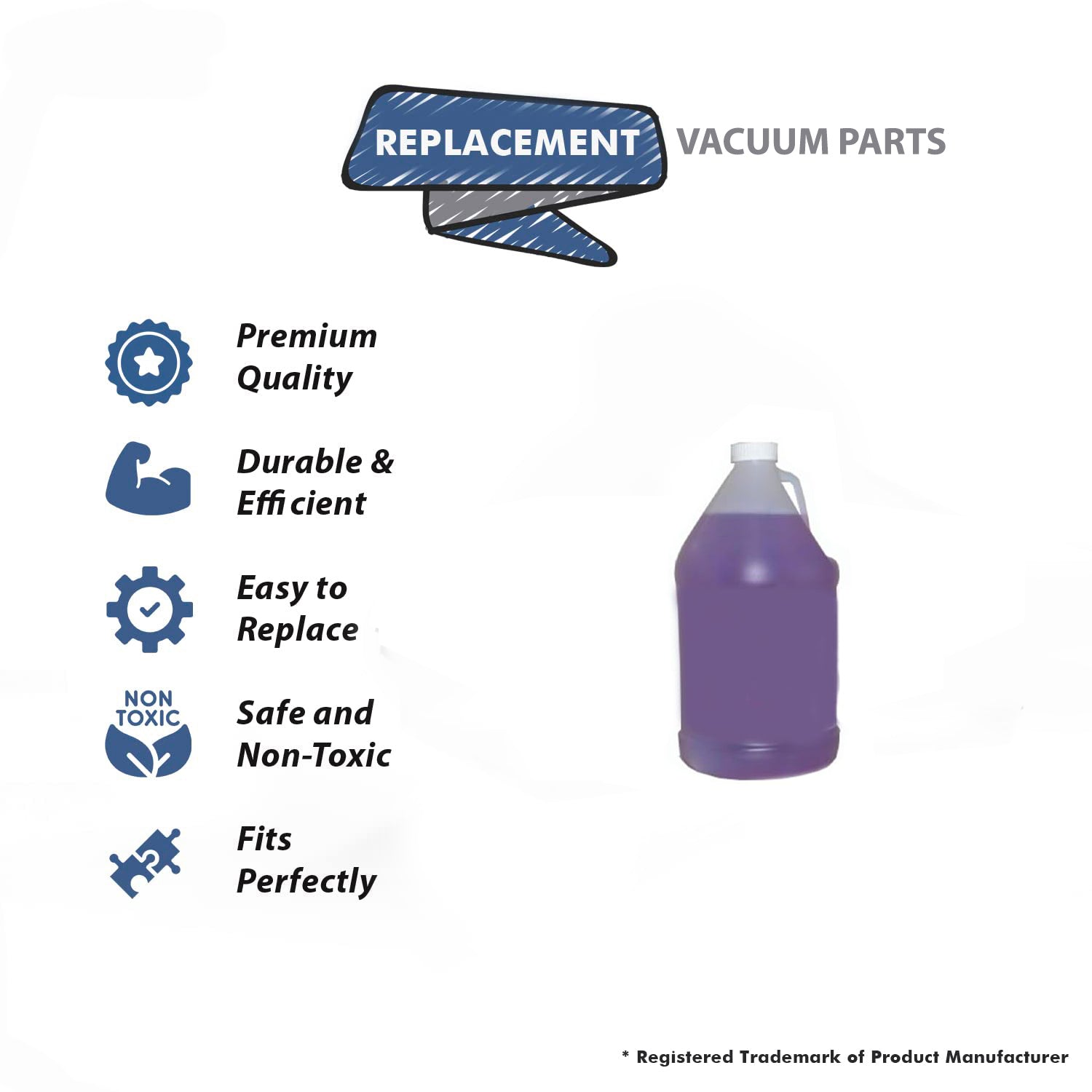 Topvacuumparts Replacement Part For Core Vacuum Cleaner Concentrate Honey Suckle 128oz Rid'z Odor # Compare to Part UKO-653