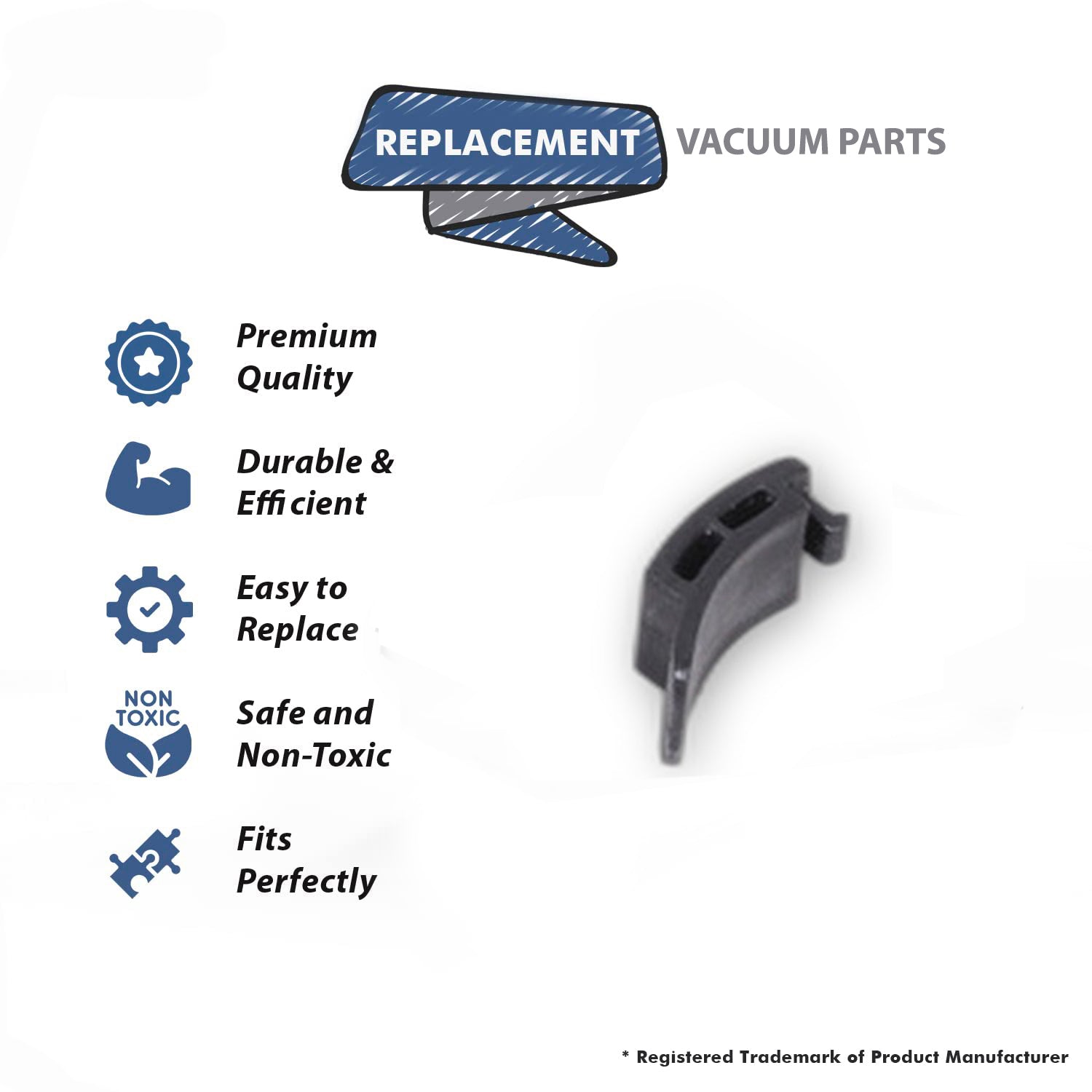 Topvacuumparts Replacement Part For Sanyo Vacuum Cleaner Bend Set Piece (2-Pack) # compare to part 6630085271