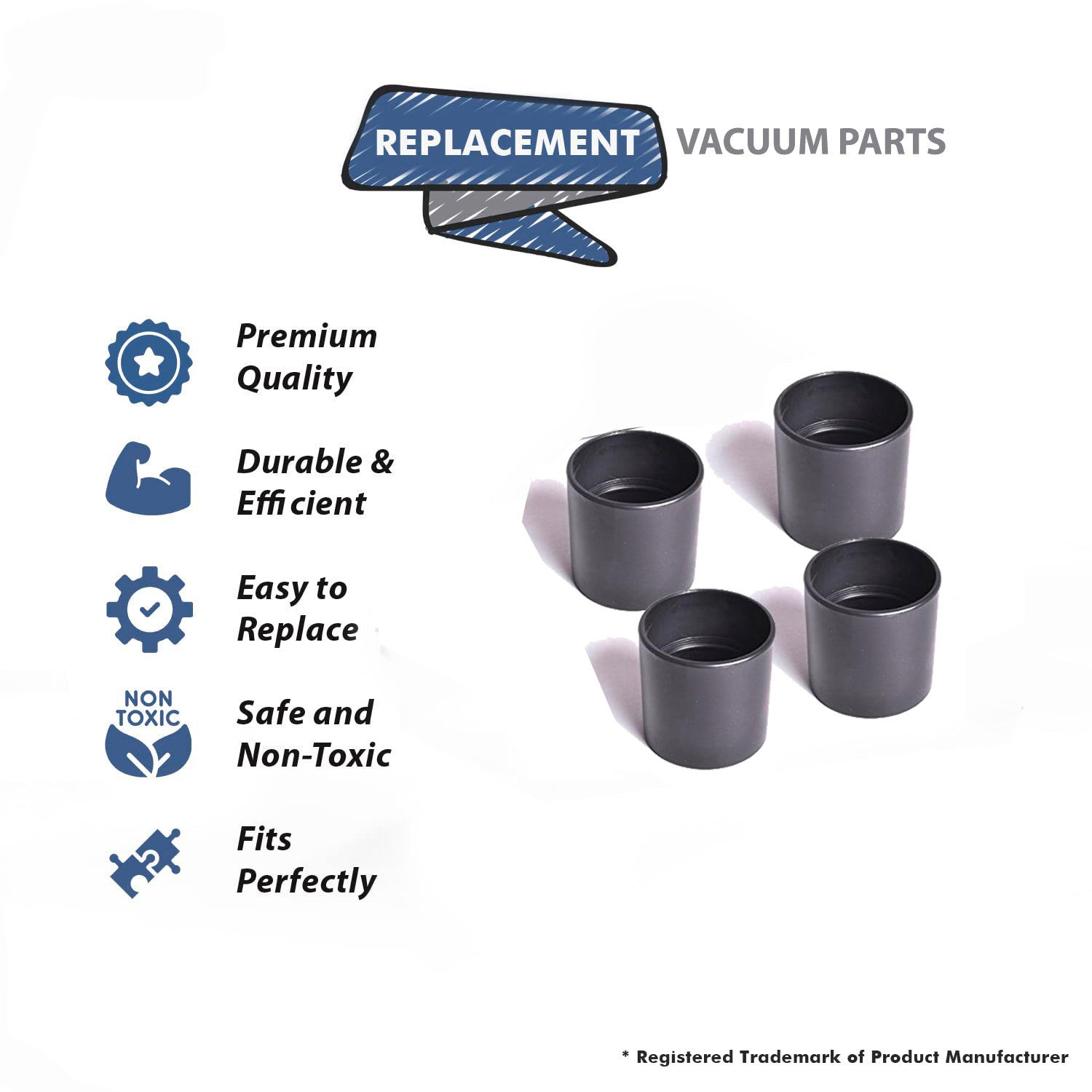Topvacuumparts Replacement Part For shop-vac (4 Pack) 2-1/2
